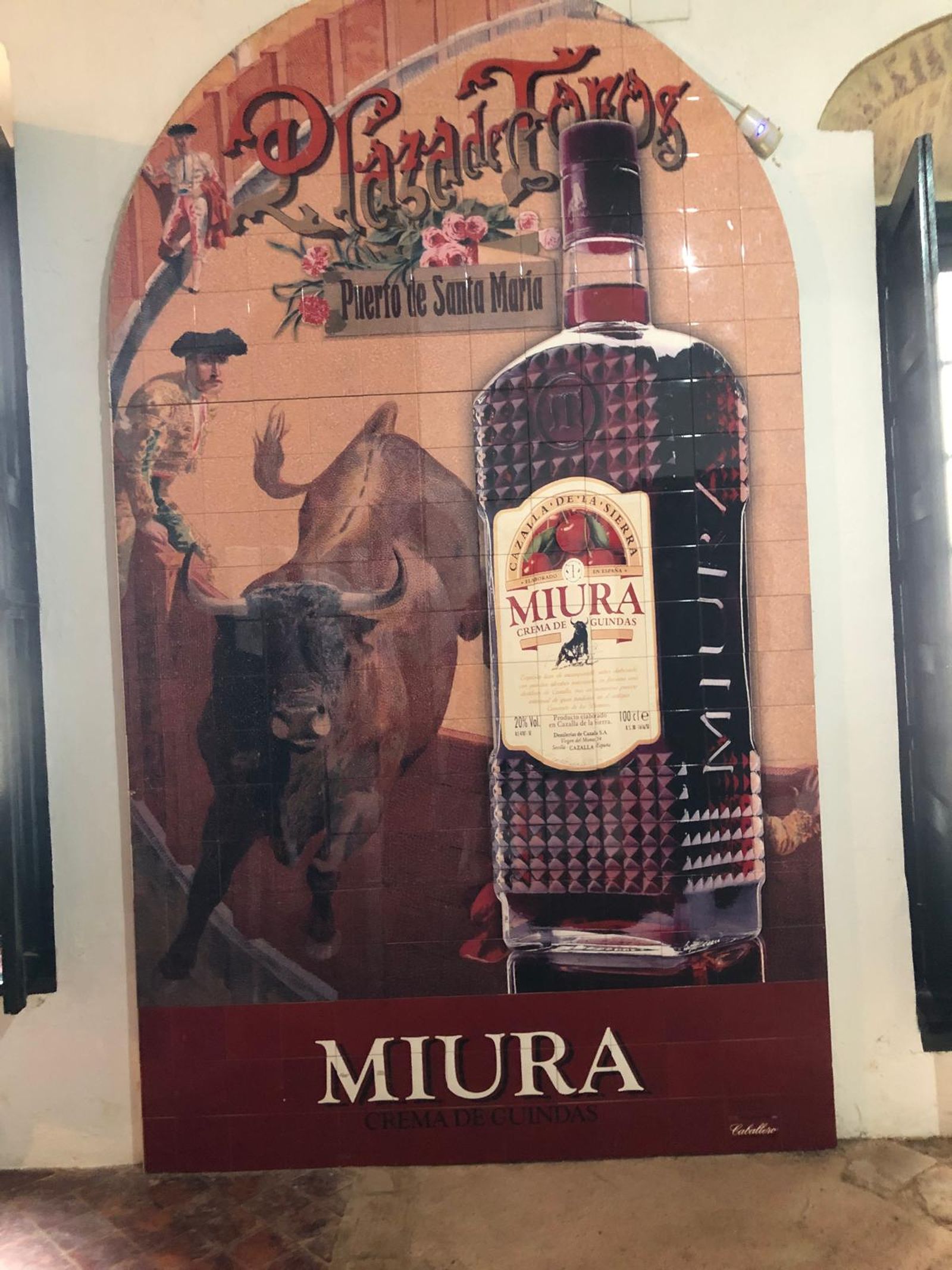 El mural que estaba en la plaza de toros de El Puerto de Santa María.