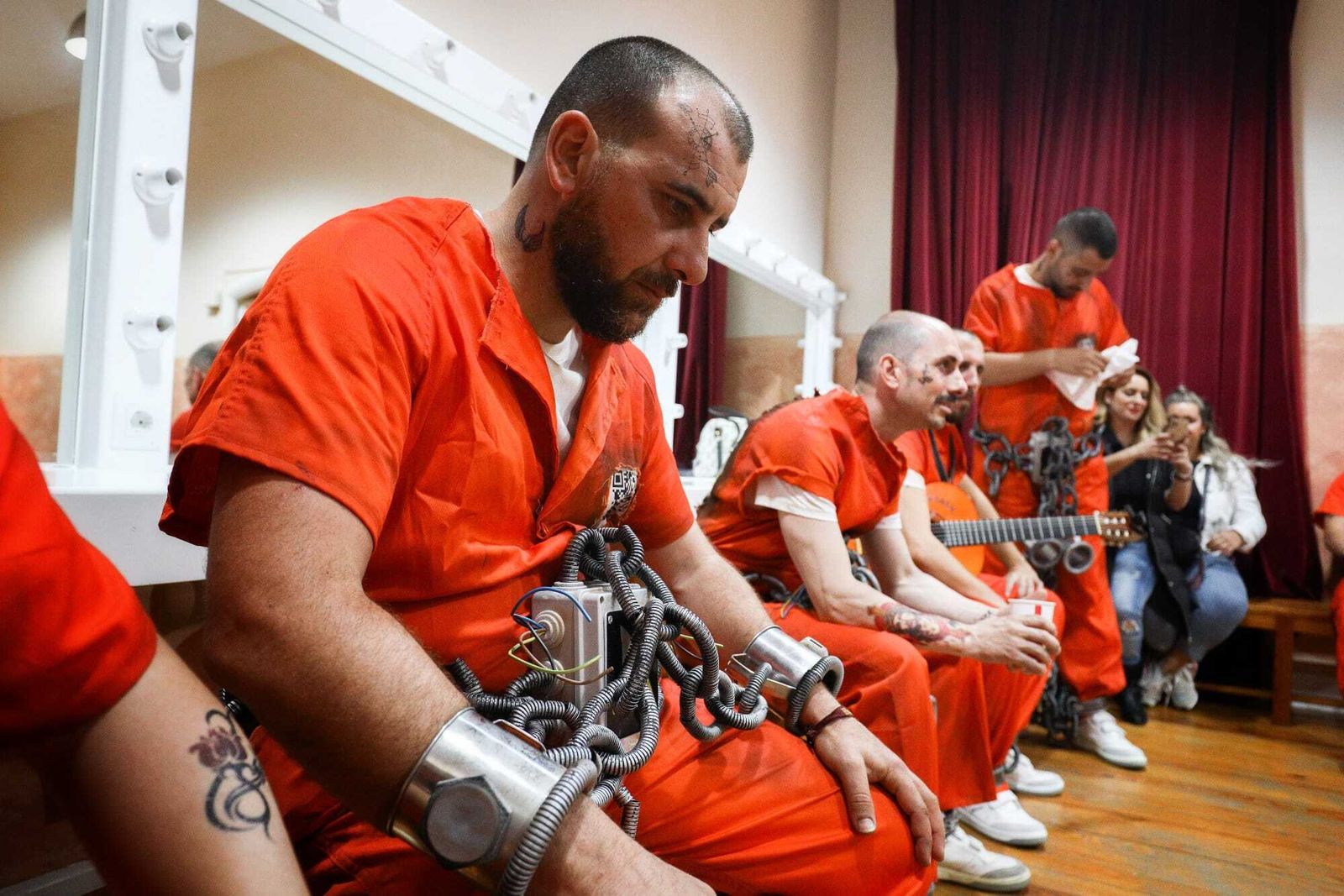 Ambiente en camerinos