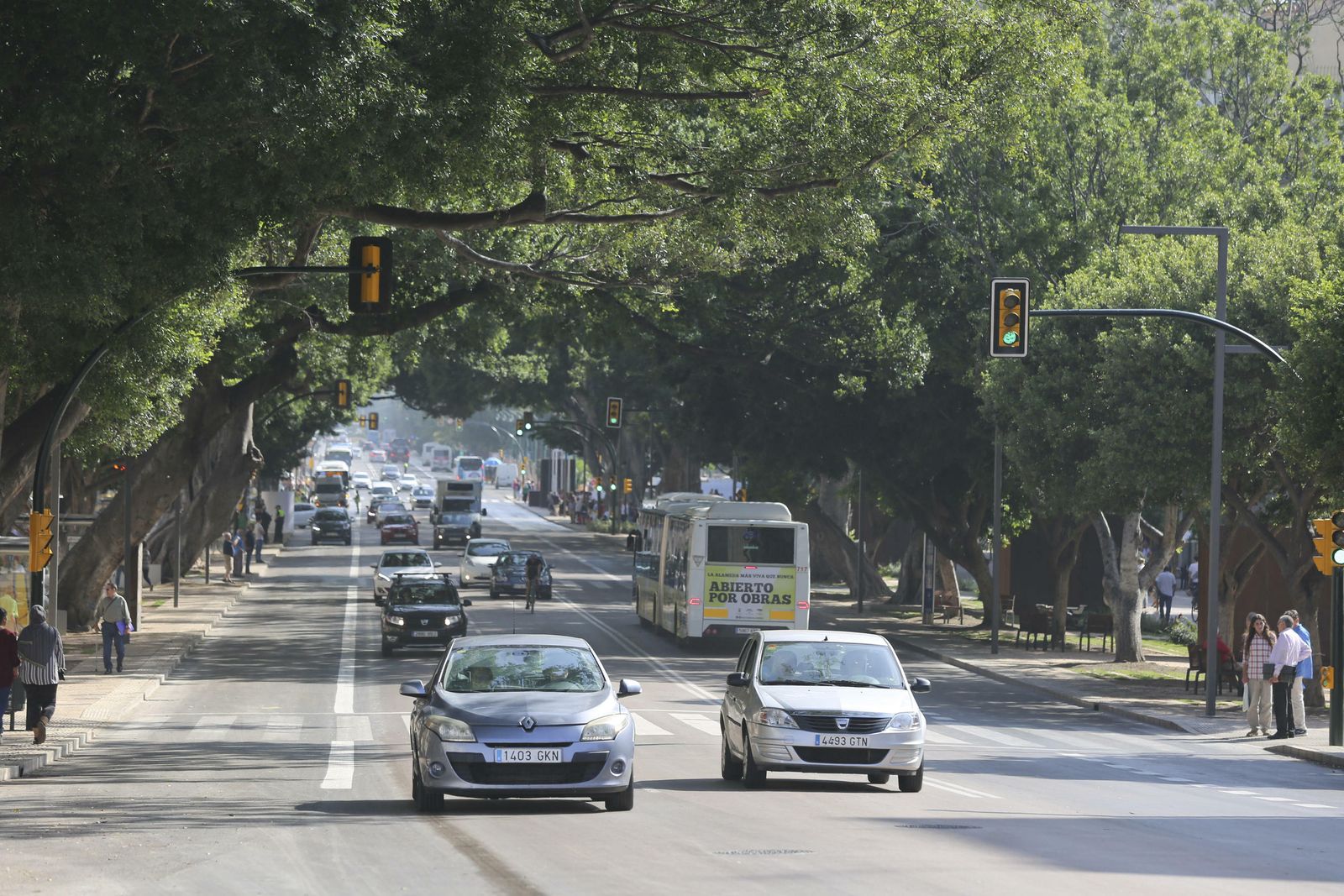 La Alameda Principal abierta al tráfico privado
