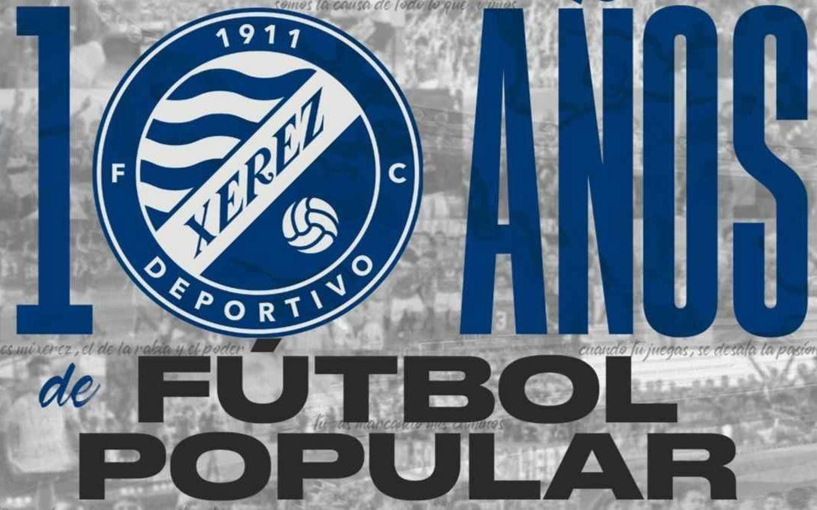 Logo con el que el Xerez DFC celebra su décimo aniversario.