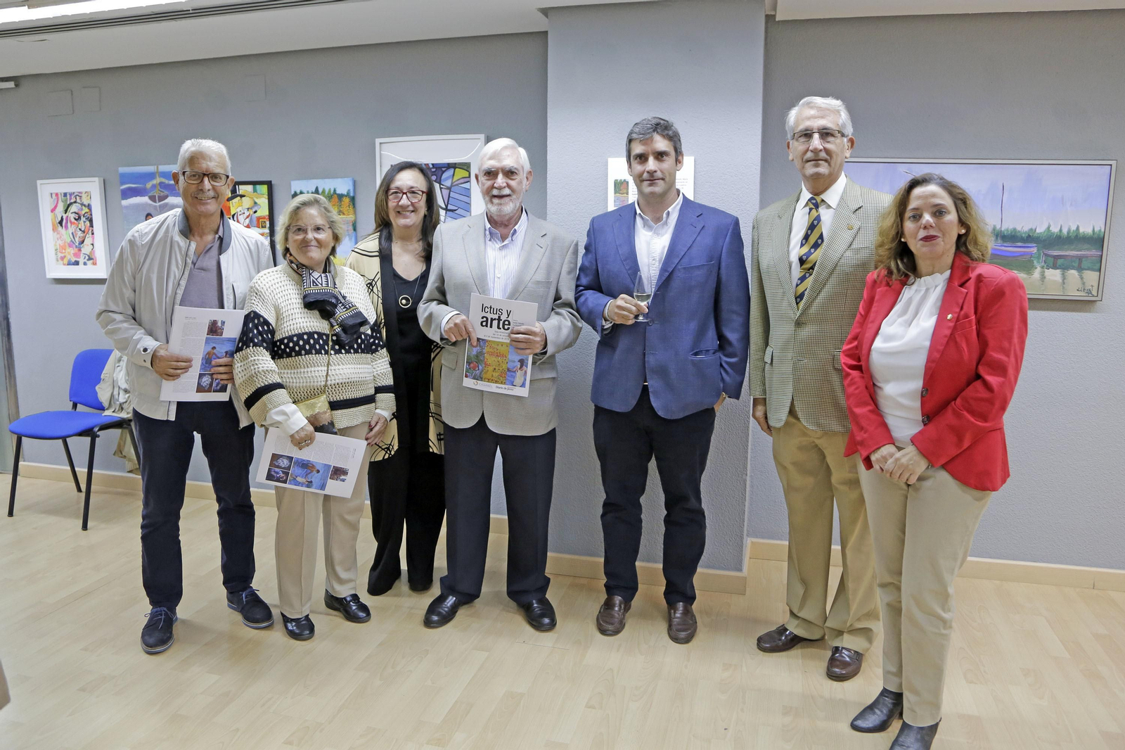 Inauguración de la exposición 'Ictus y Arte' en sala Arte a Diario