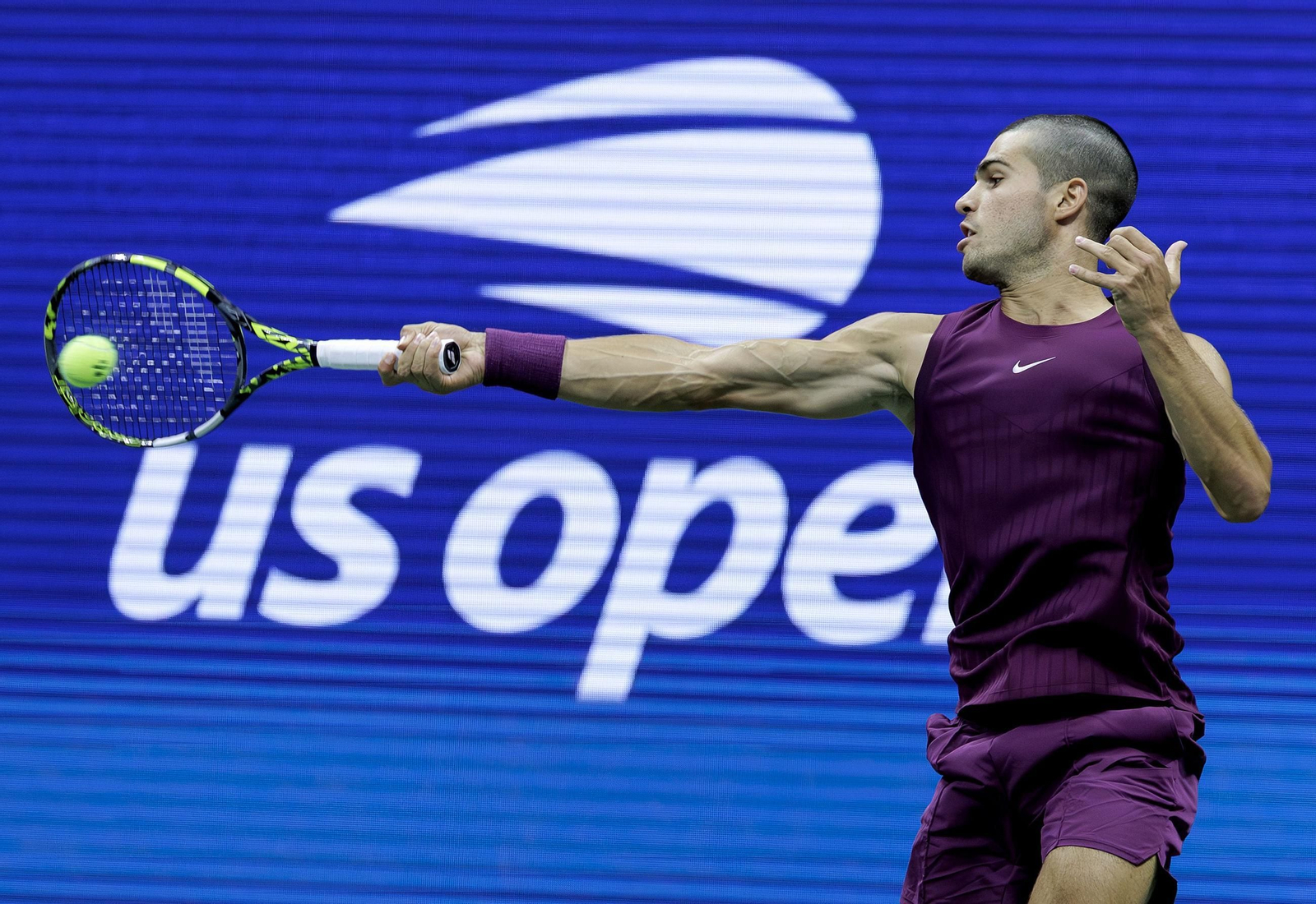 Las fotos del demoledor Alcaraz en la segunda ronda del US Open