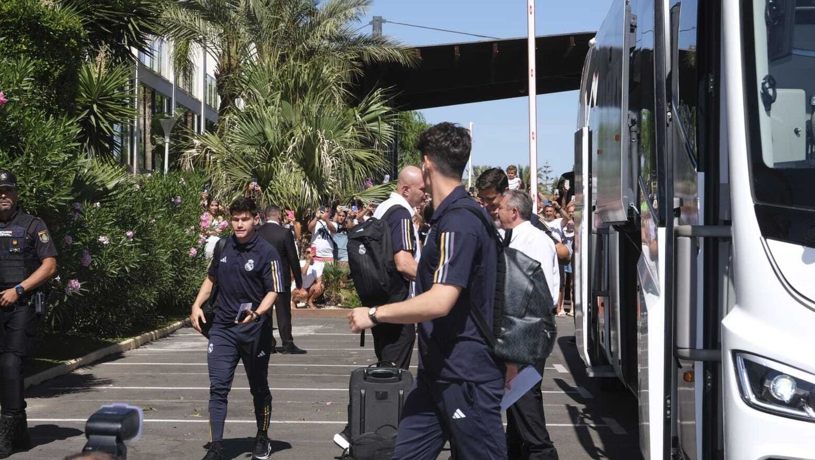 La llegada del Real Madrid a Almería en imágenes