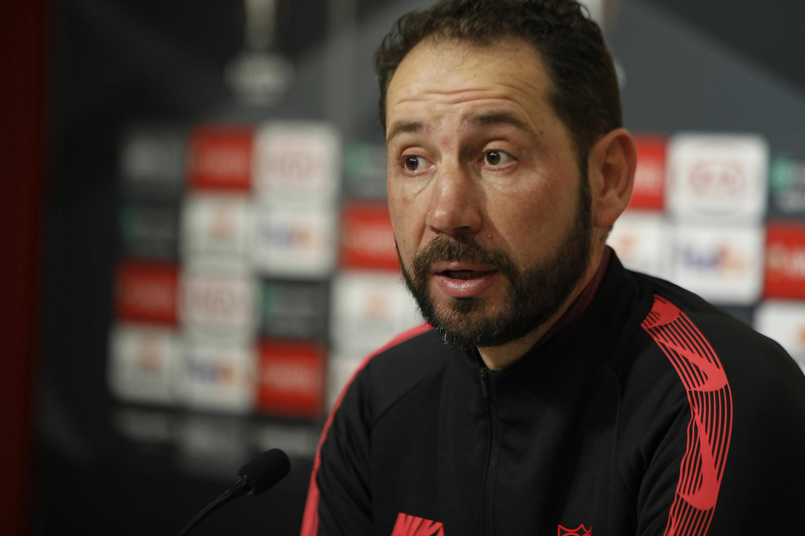 Machín, durante una rueda de prensa.