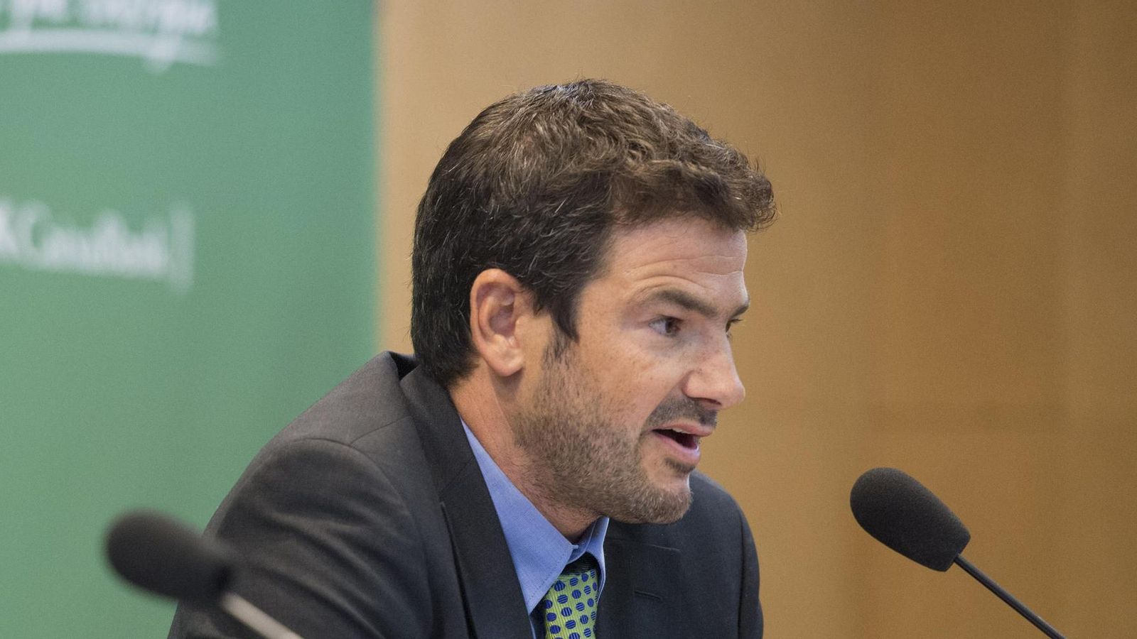 Ramón Alarcón, durante una comparecencia ante los medios de comunicación.