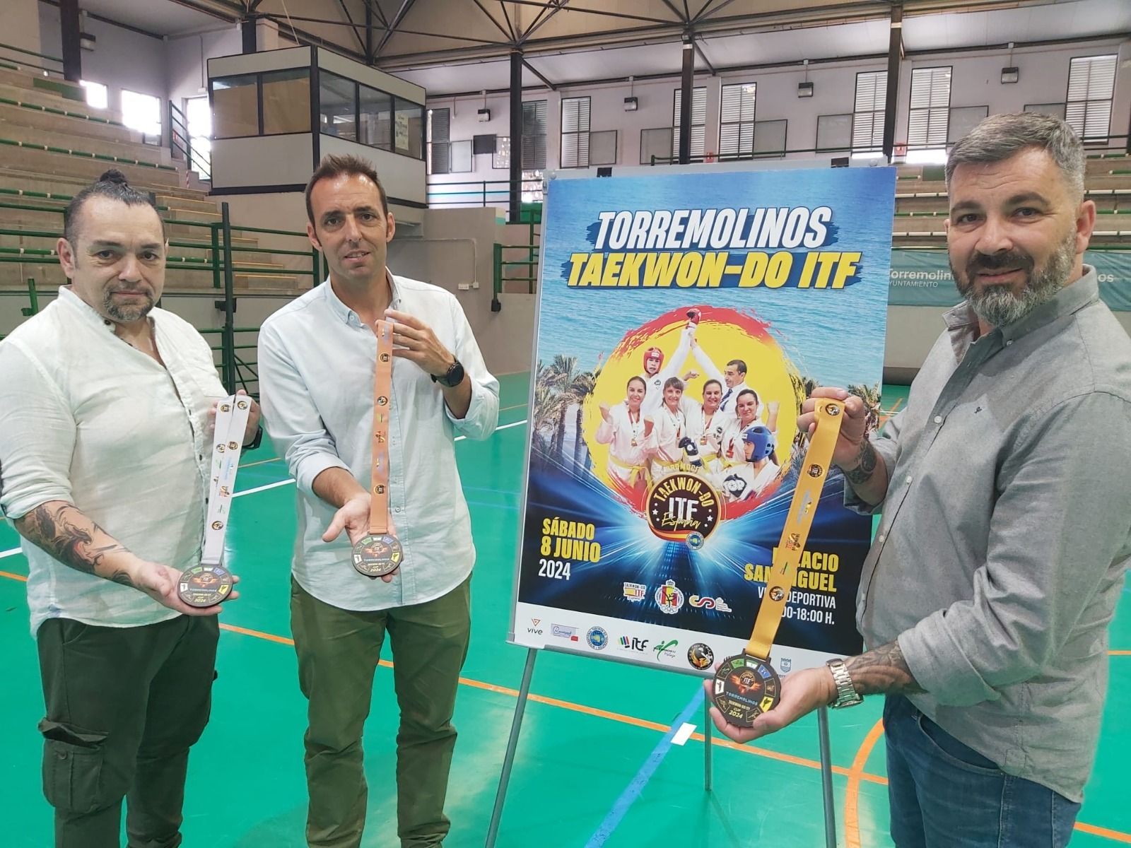 De izquierda a derecha,  David Sanz, Ramón Alcaide y Maxi Montiel.