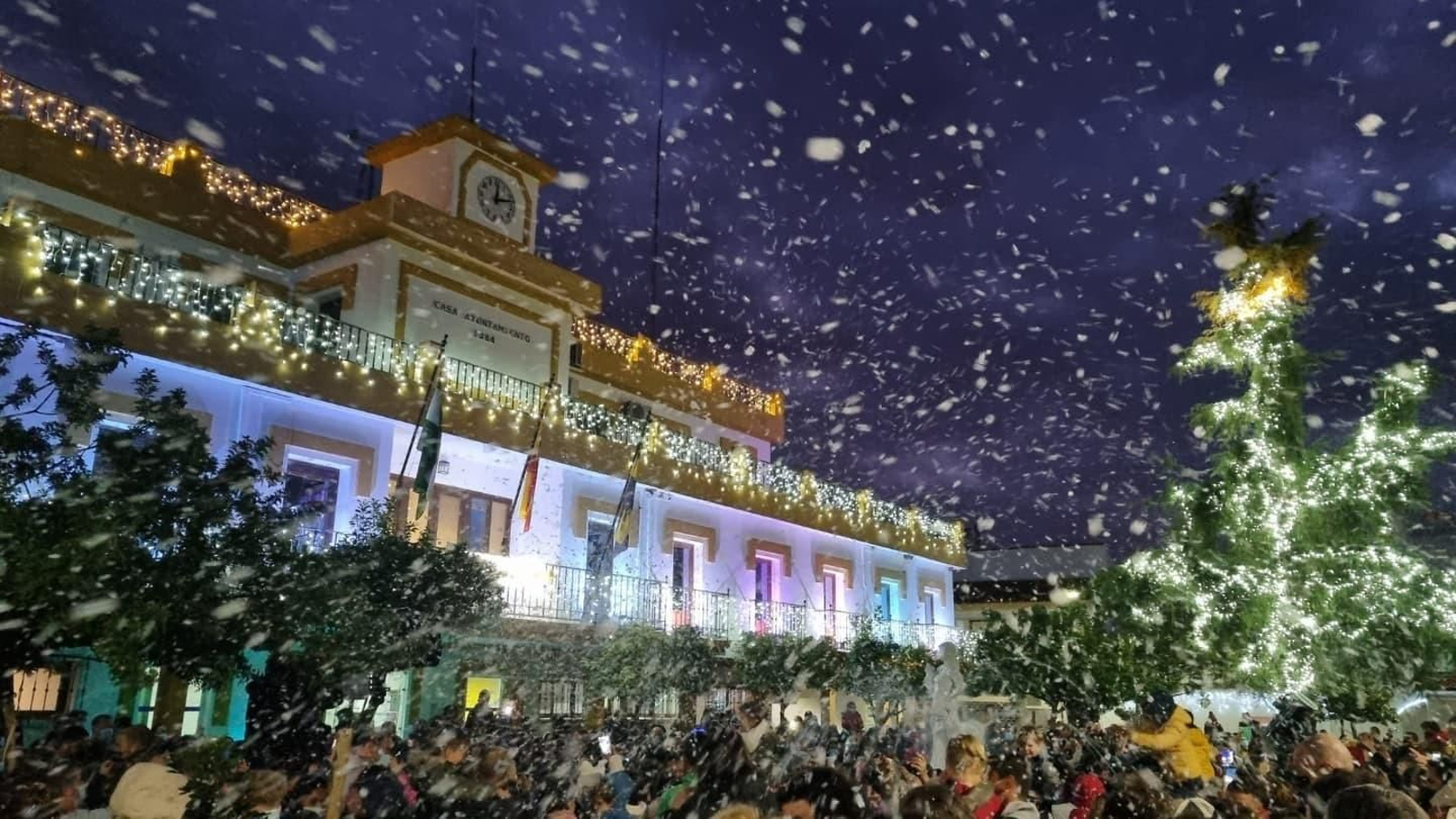 La espectacular nevada en Aljaraque