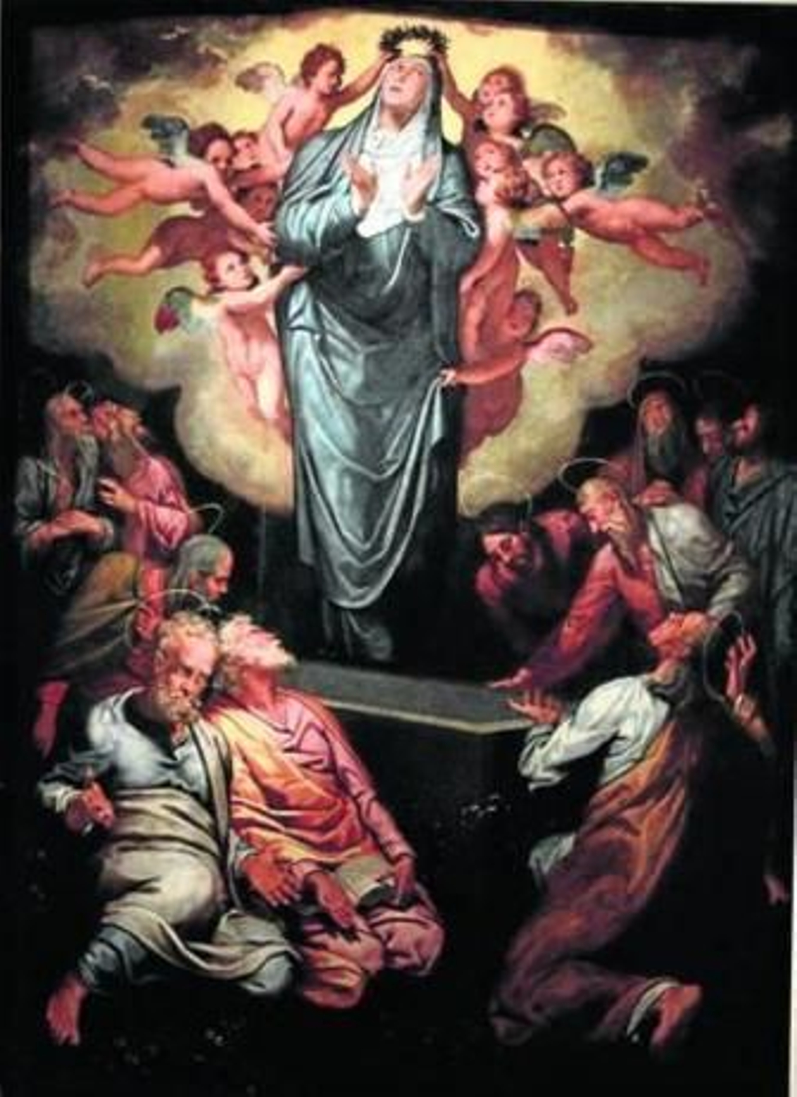 'La Asunción' de Pedro de Campaña, expuesta en el Bellas Artes.