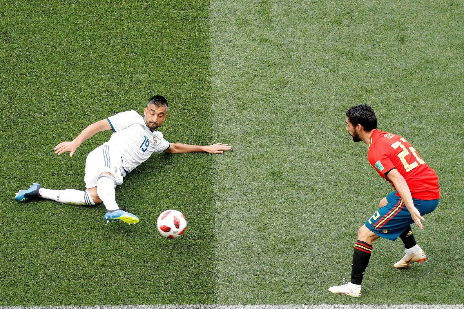 Las imágenes del España-Rusia