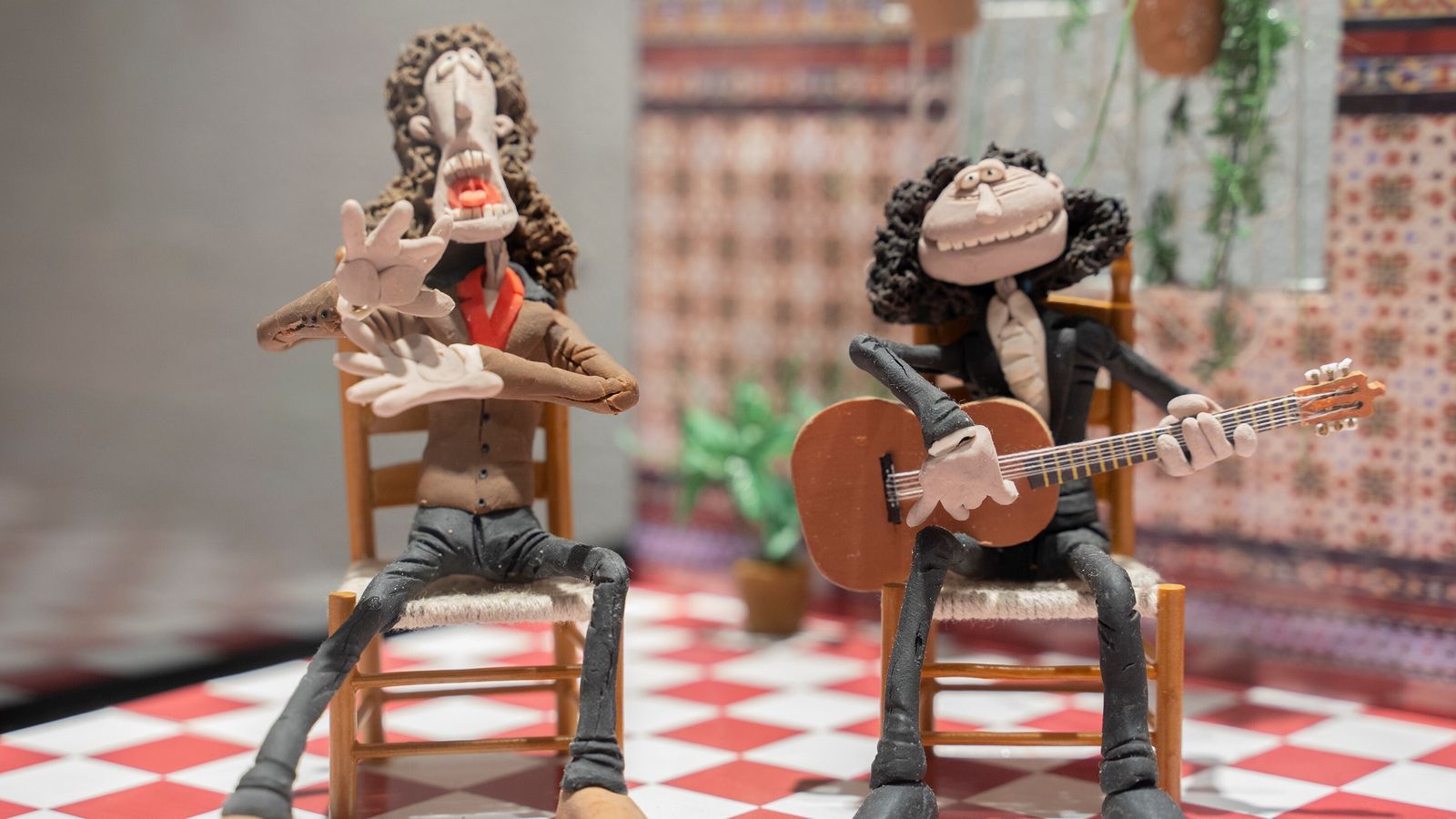 Uno de los dioramas que recoge una actuación de flamenco.