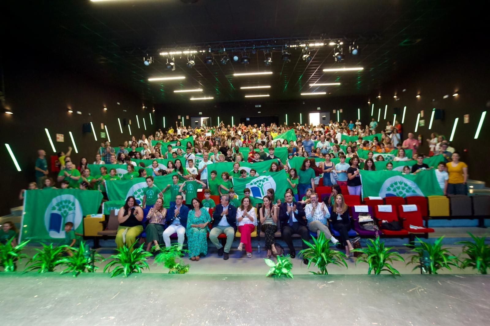 Acto de entrega de la Bandera Verde celebrado en la localidad almeriense de Pulpí.