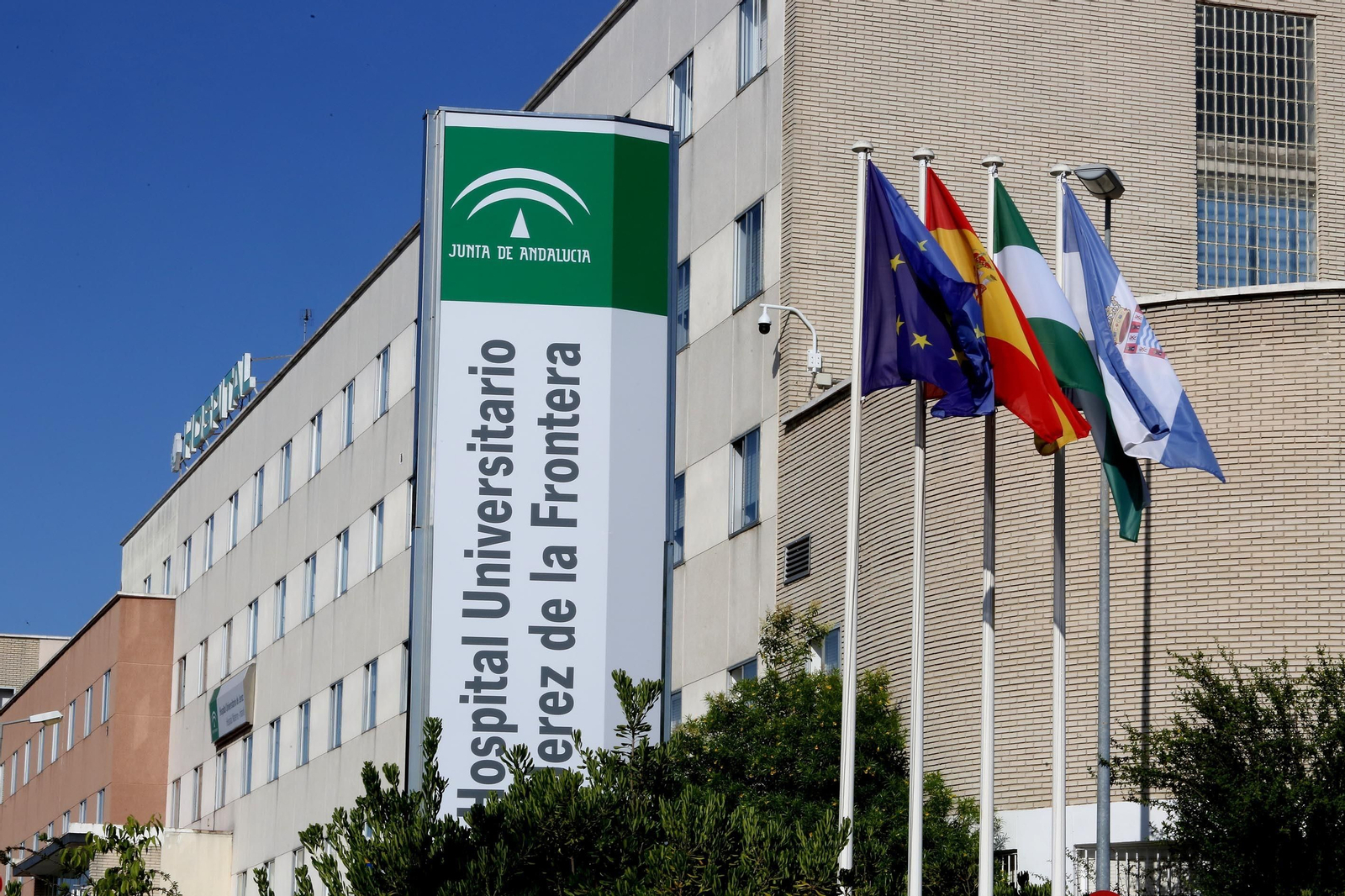 Acceso al Hospital de Jerez.