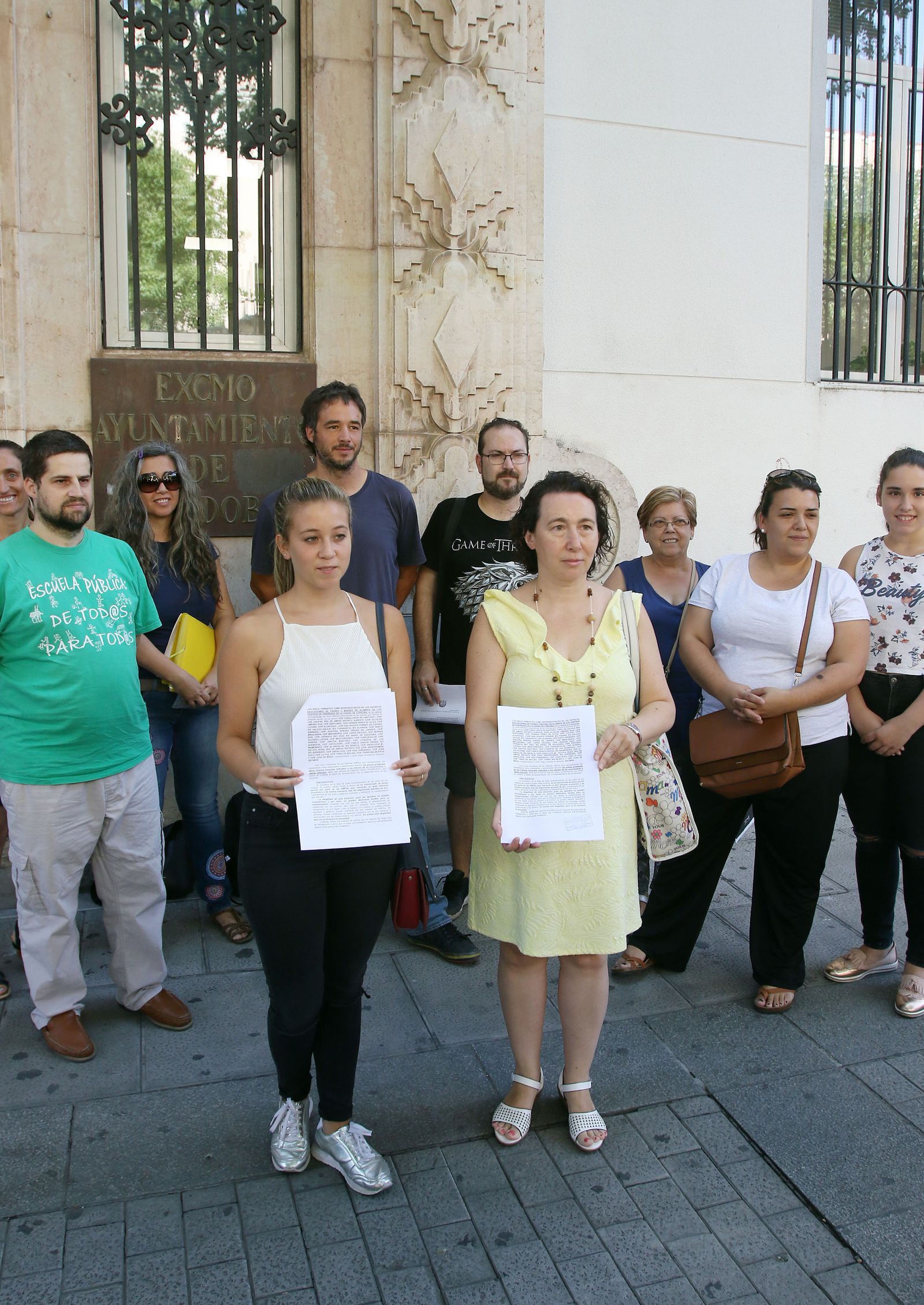 Una de las movilizaciones por la climatización en Córdoba.