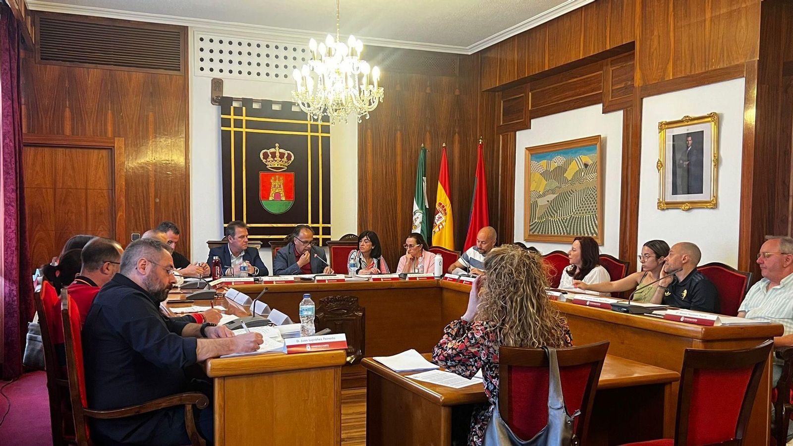 Celebración del último Pleno en el Ayuntamiento de Torredelcampo. Celebración del último Pleno en el Ayuntamiento de Torredelcampo.
