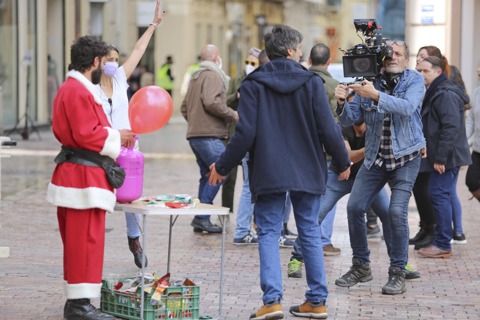 El rodaje de 'La chica de nieve' en Málaga, en fotos