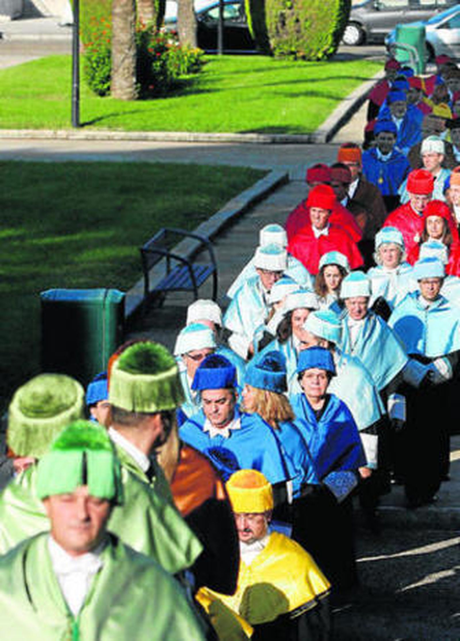 Profesores de la UCO, durante la inauguración del curso.