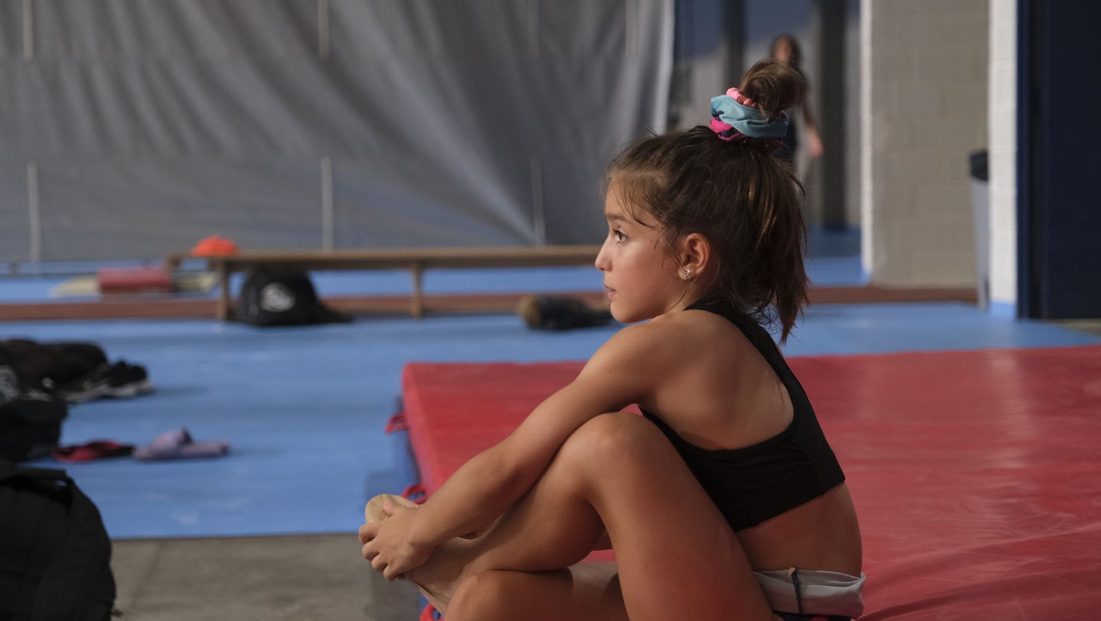 Imágenes de los entrenamientos de los gimnastas almerienses