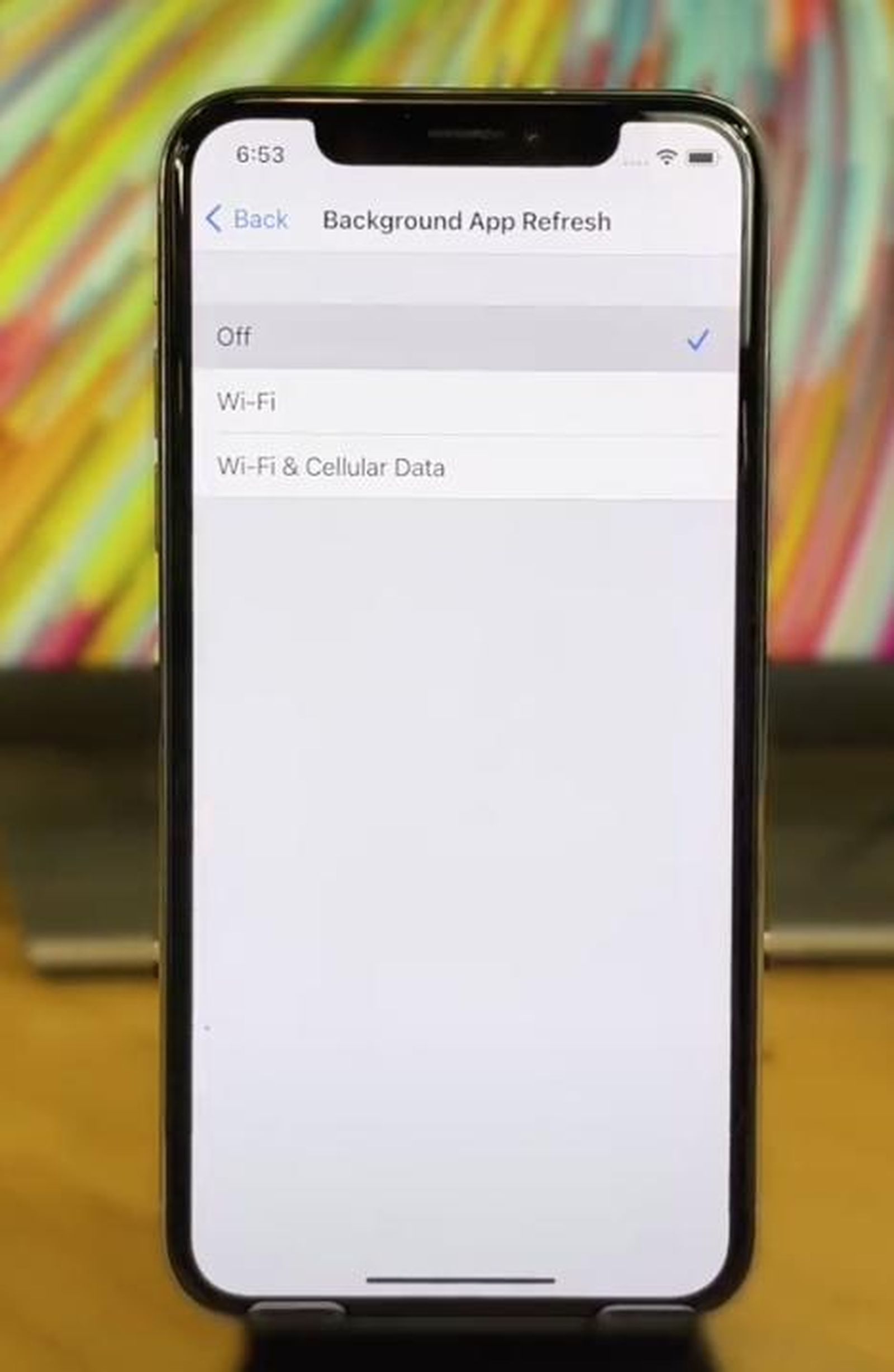 Desactivar app en segundo plano en iPhone