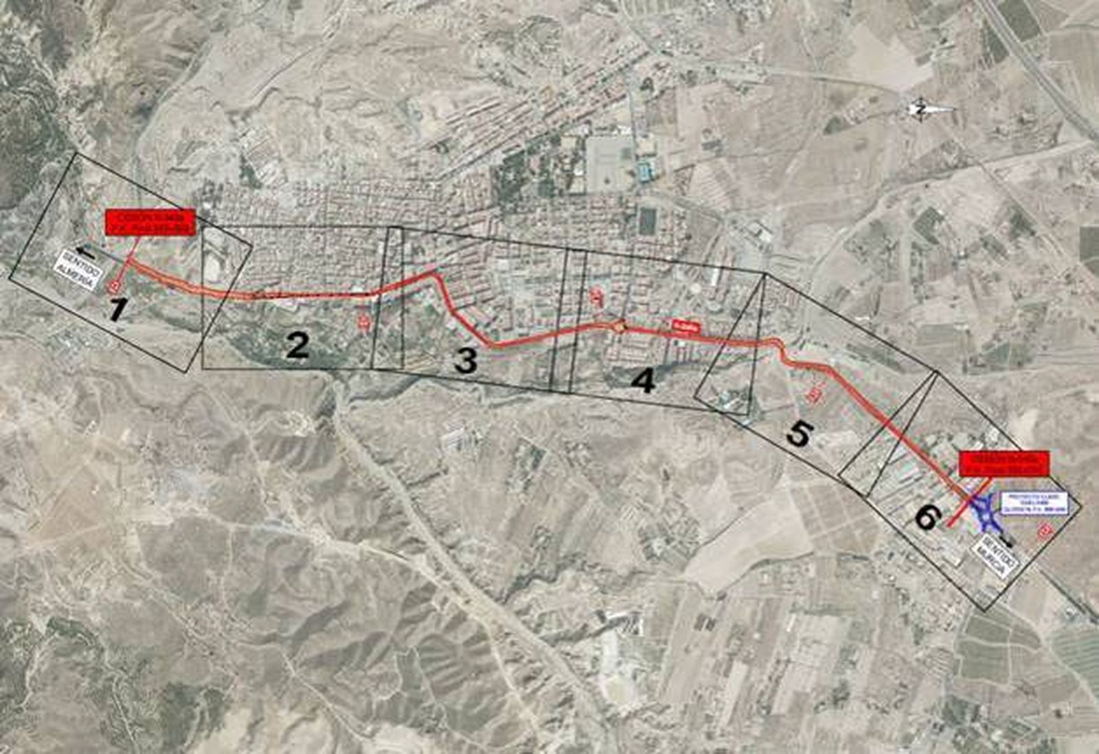 Plano del tramo que cambia de titularidad.