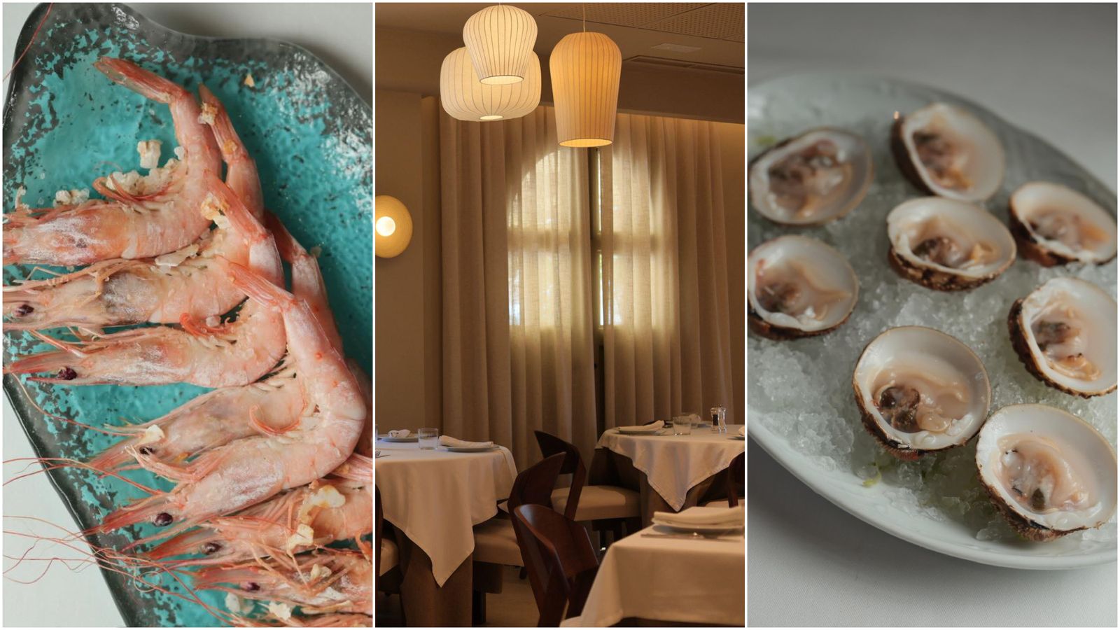 Producto y sala del restaurante El Puerto, en Casabermeja