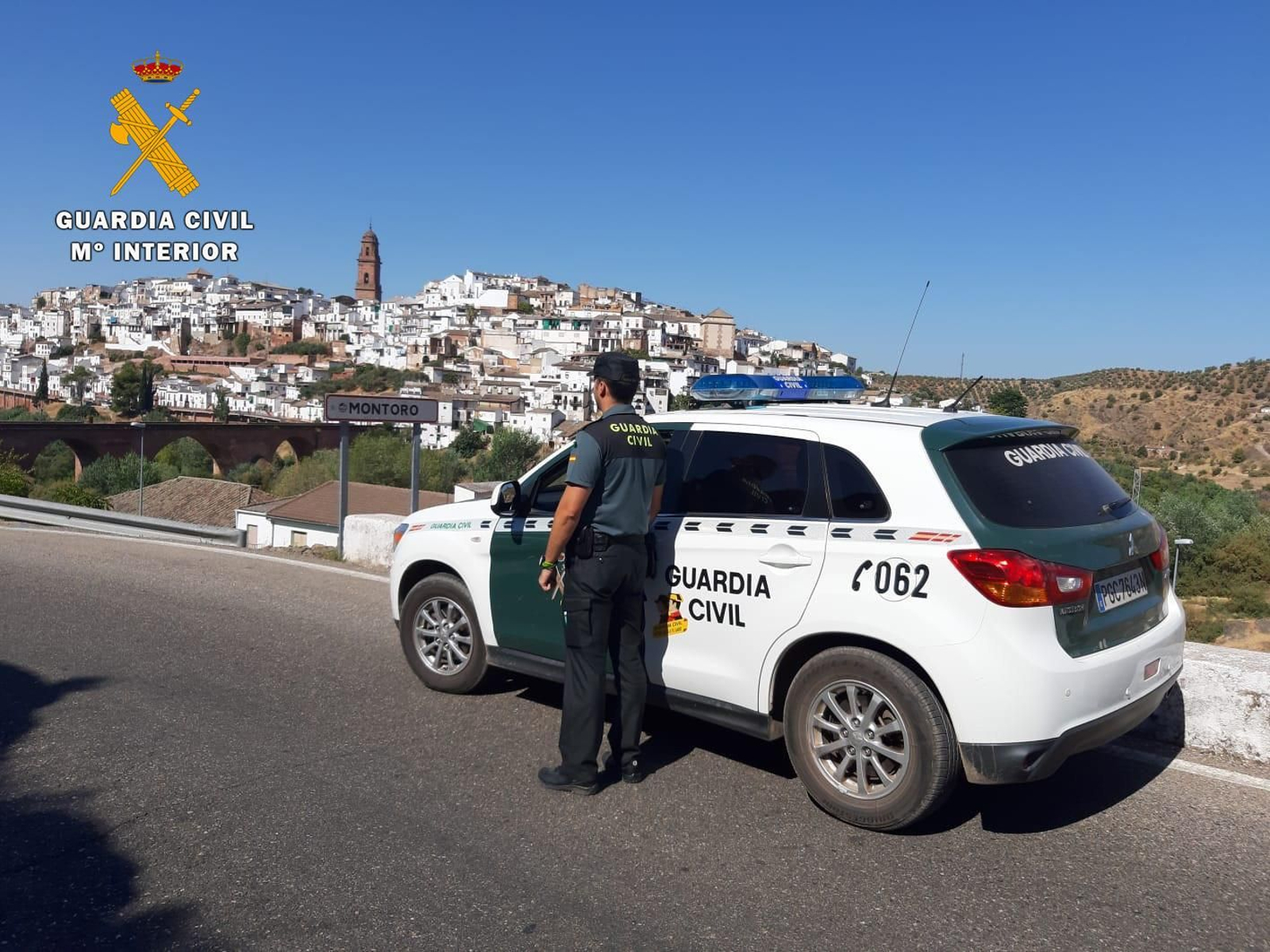 Una patrulla de la Guardia Civil del puesto de Montoro.