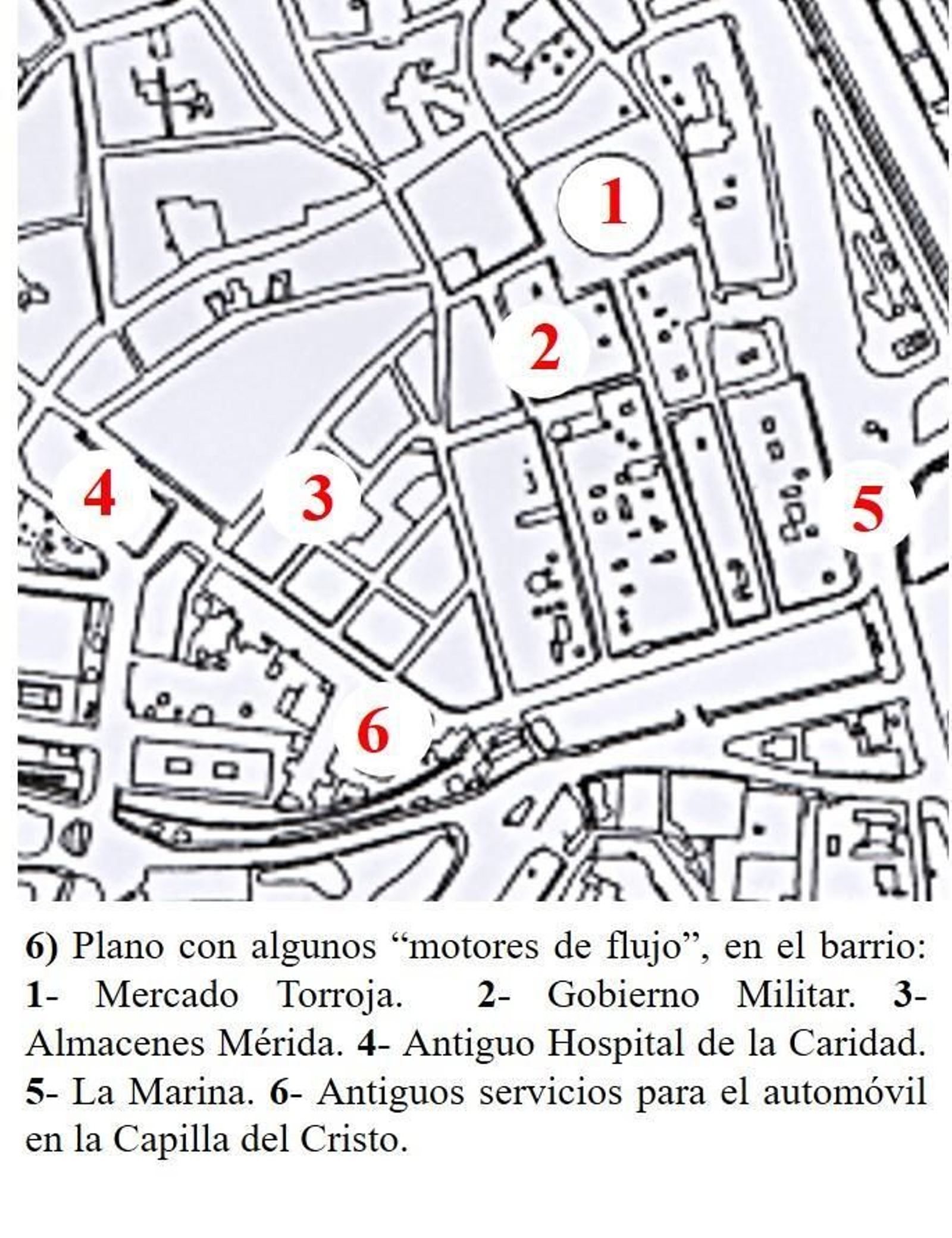 Plano barrio de La Caridad Plano barrio de La Caridad