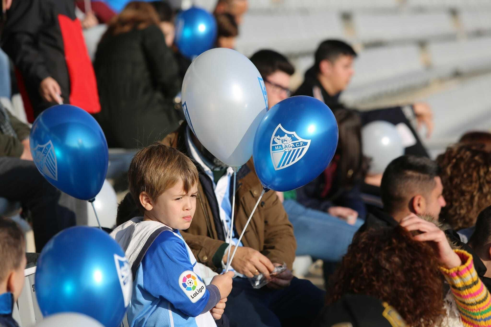 Las fotos del entrenamiento del Málaga a puerta abierta Las fotos del entrenamiento del Málaga a puerta abierta