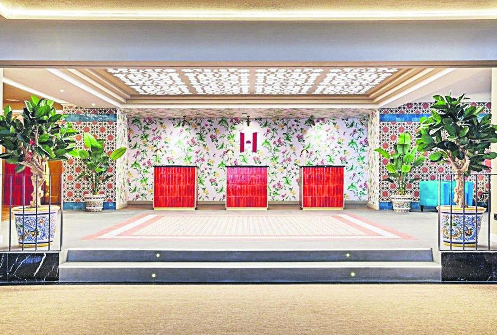 Recepción del hotel Hesperia Sevilla