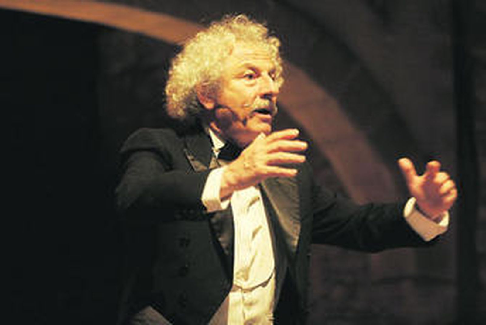 El Brujo, ayer en el Castillo de San Marcos.