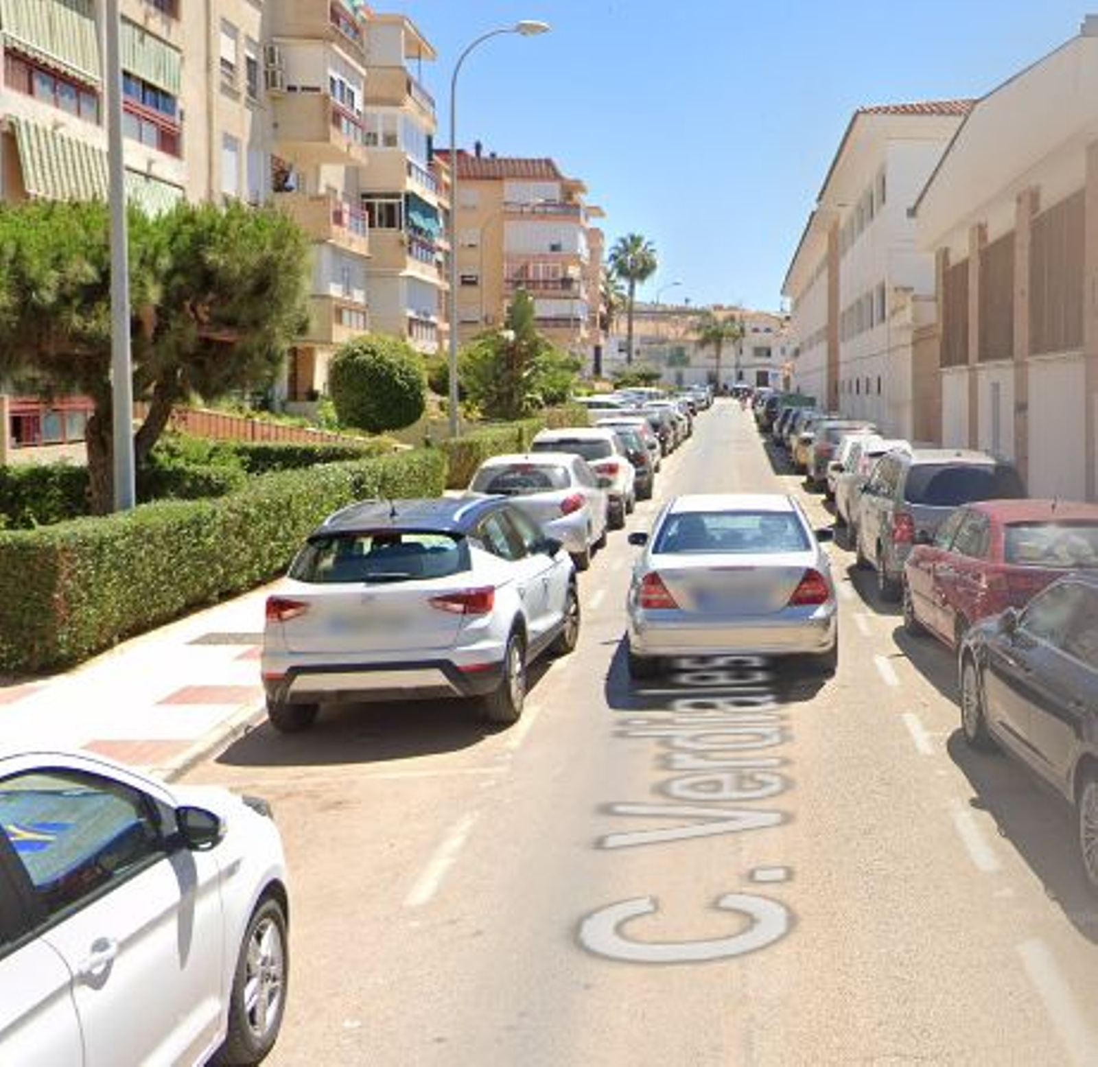Calle Verdiales de Vélez-Málaga, donde se produjo la detención