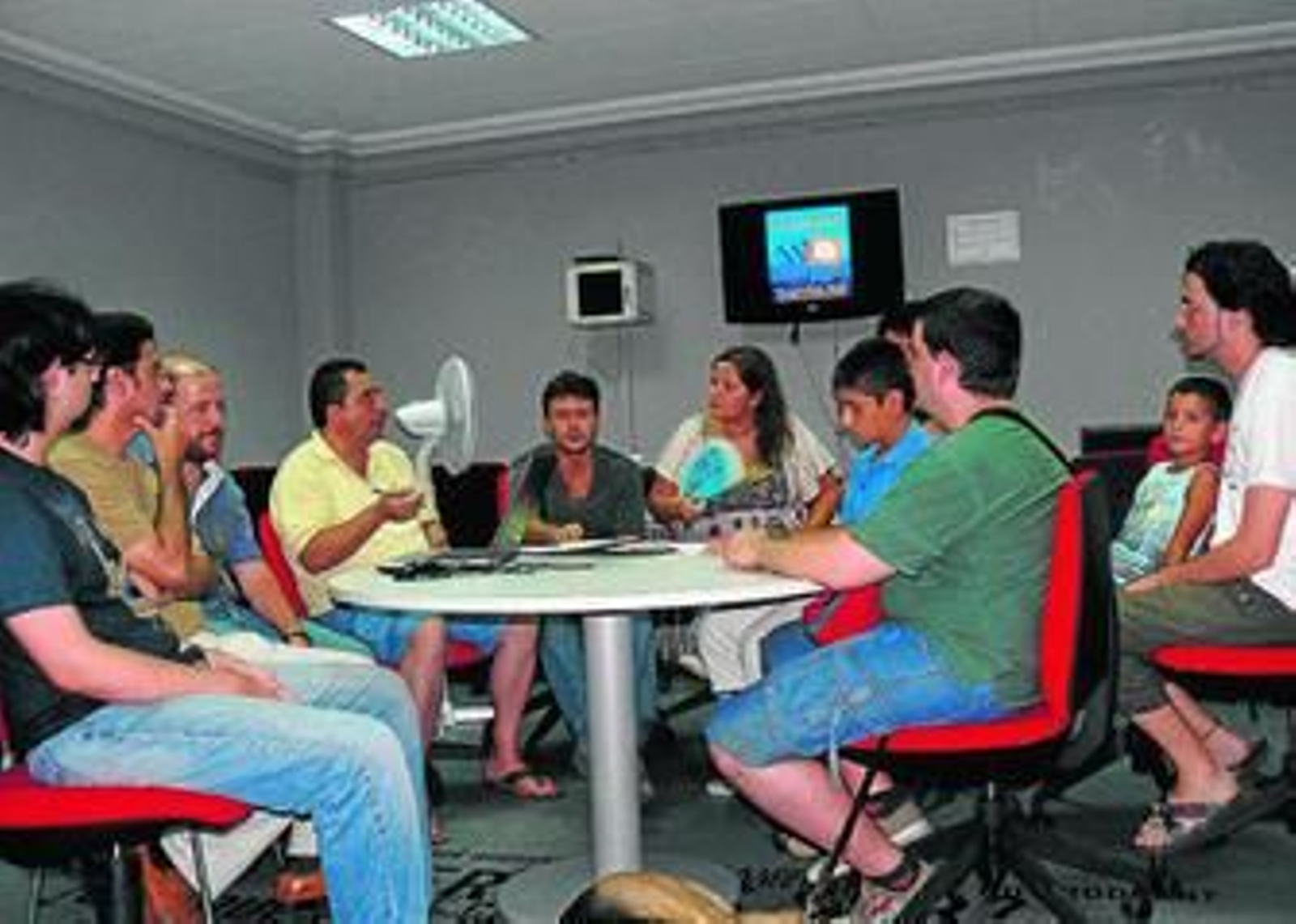 Preparativos de la primera edición del Villablog.