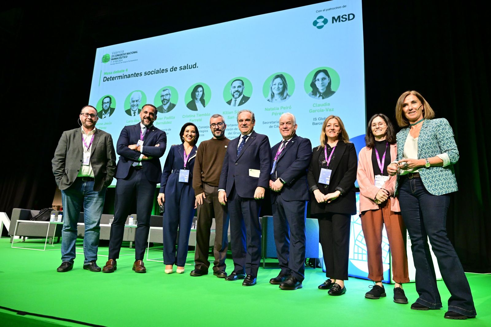 Presentación del informe sobre determinantes sociales durante el Congreso Nacional Farmacéutico celebrado esta semana en Madrid.