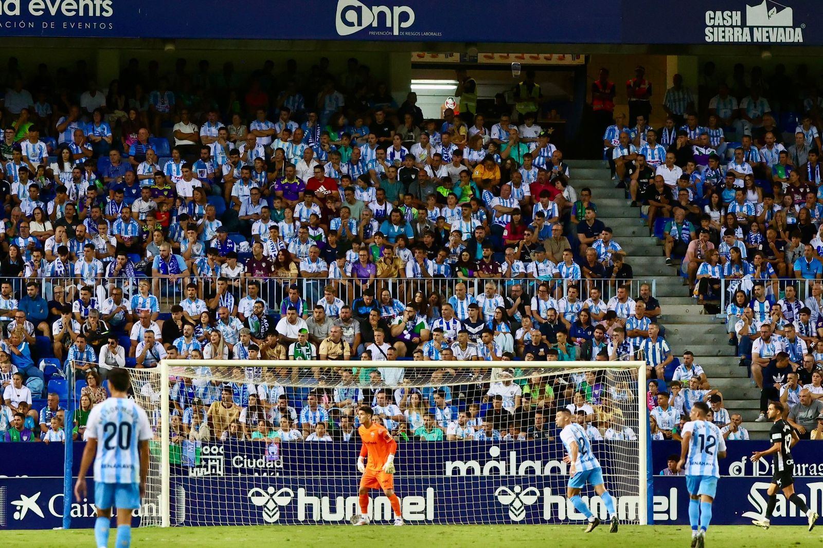Búscate en las gradas de La Rosaleda durante el Málaga CF-Elche CF