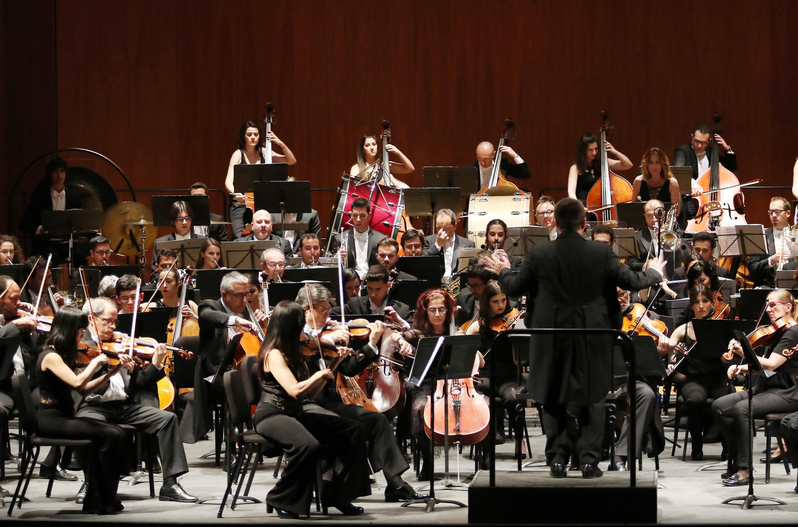 La Orquesta, el pasado jueves, en el concierto. La Orquesta, el pasado jueves, en el concierto.
