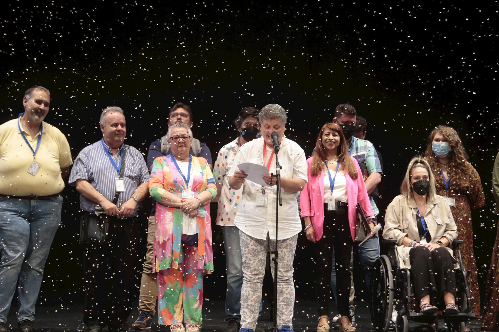 El jurado ofreciendo su veredicto.