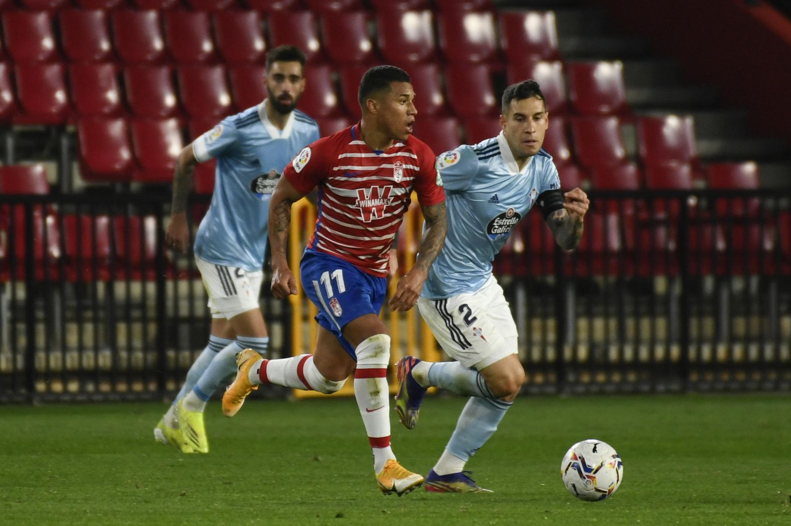 Machís, en el encuentro frente al Celta.