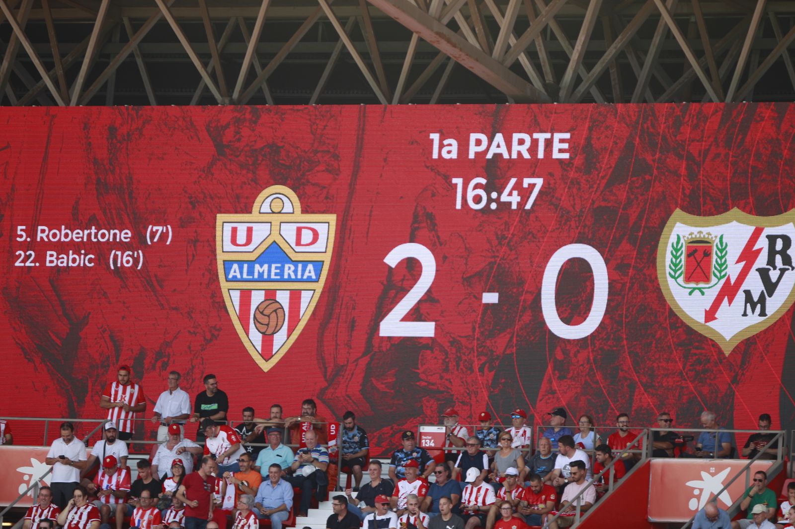 Imágenes de la U.D. Almería-Rayo Vallecano