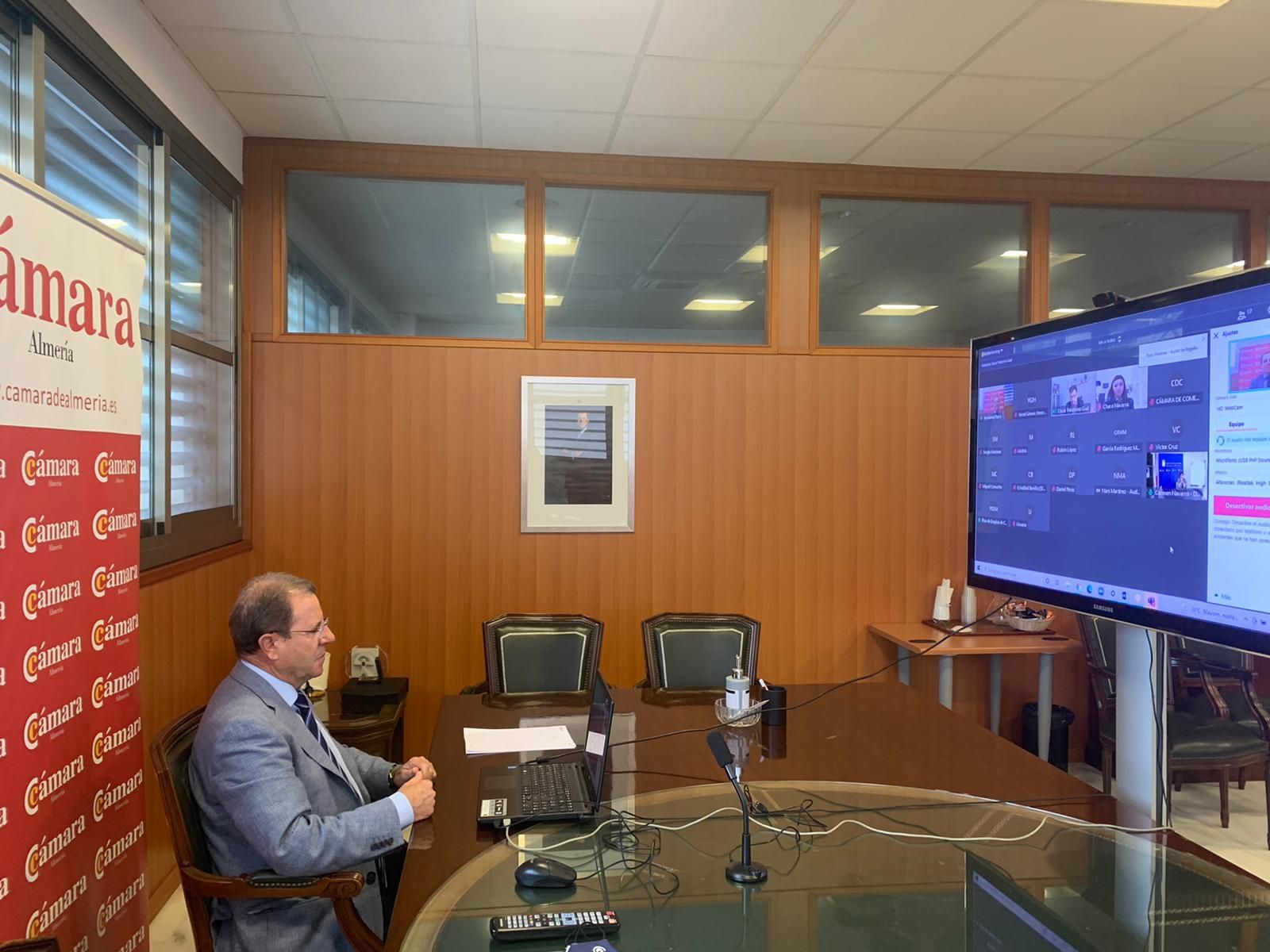 Jerónimo Parra durante la inauguración.