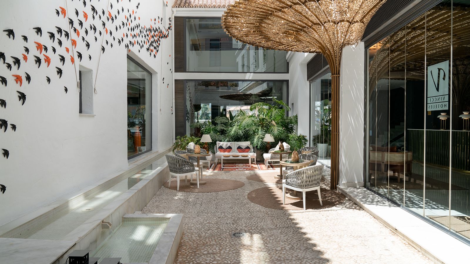 El patio del Vincci Selección Posada del Patio.