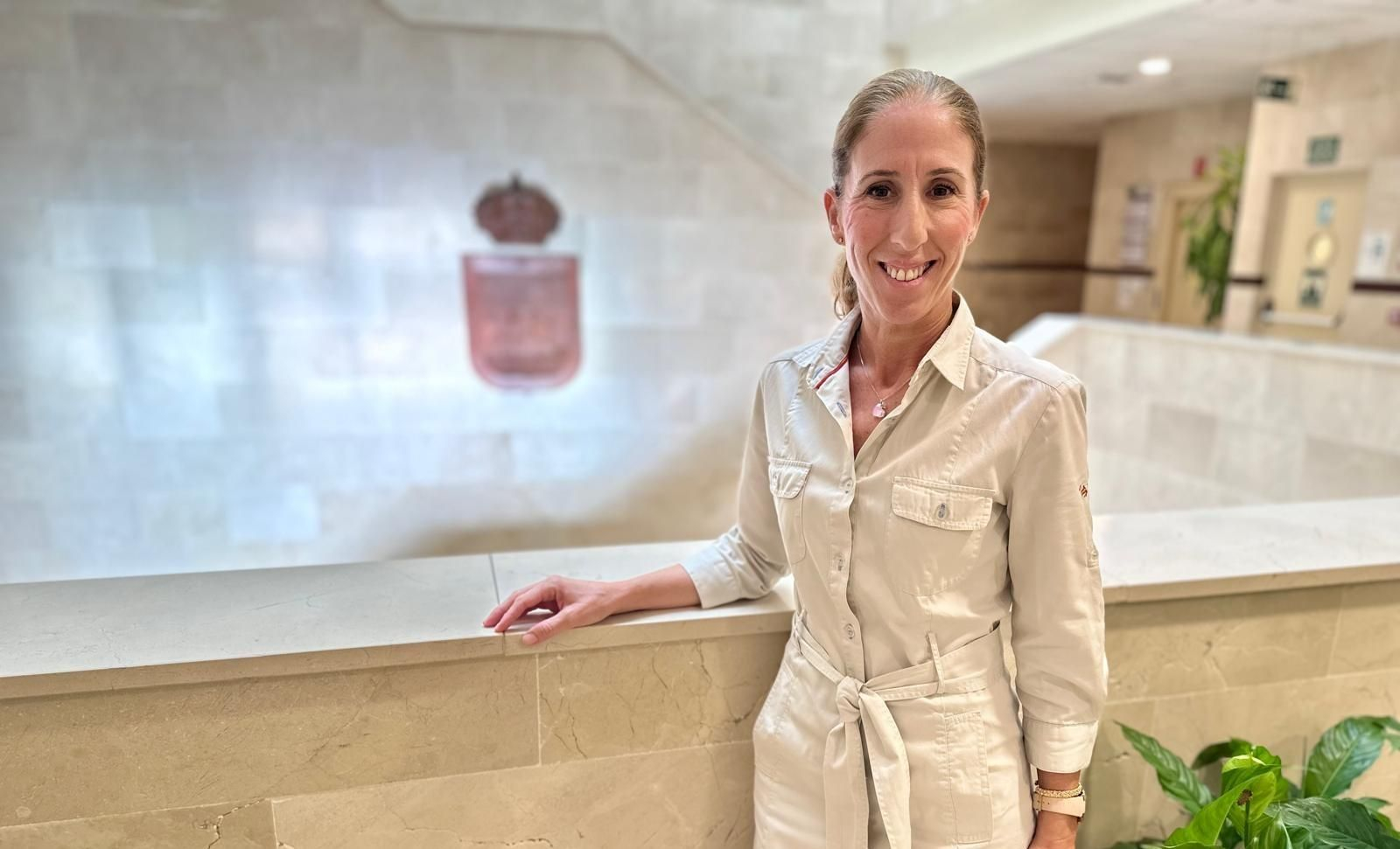 La concejala de Limpieza, Carmen Díaz.