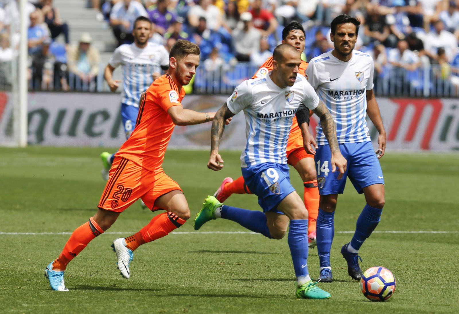 Las imágenes del Málaga-Valencia