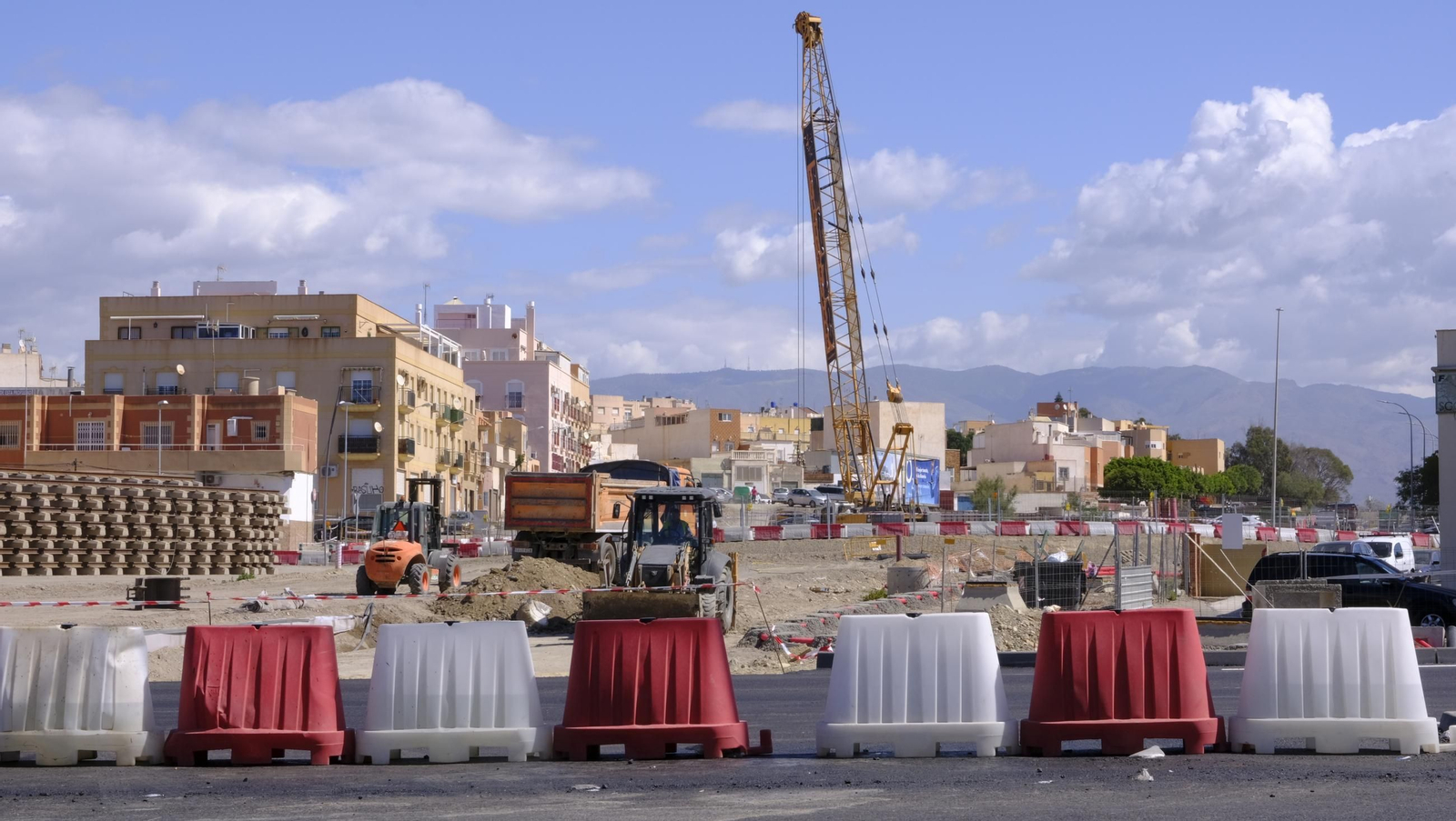 Las obras del soterramiento en Almería, en imágenes