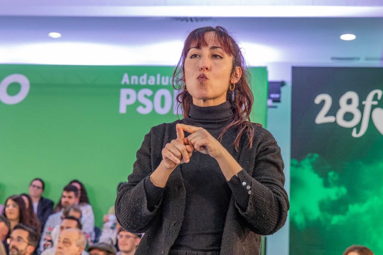 Acto en defensa de los servicios públicos para celebrar el 28F en Jaén