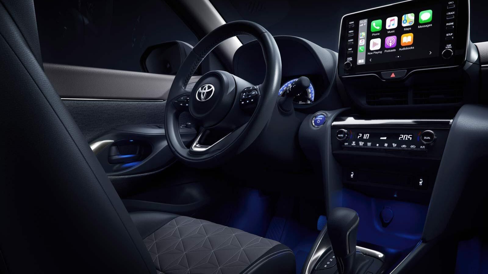 Interior del Toyota Yaris Cross.