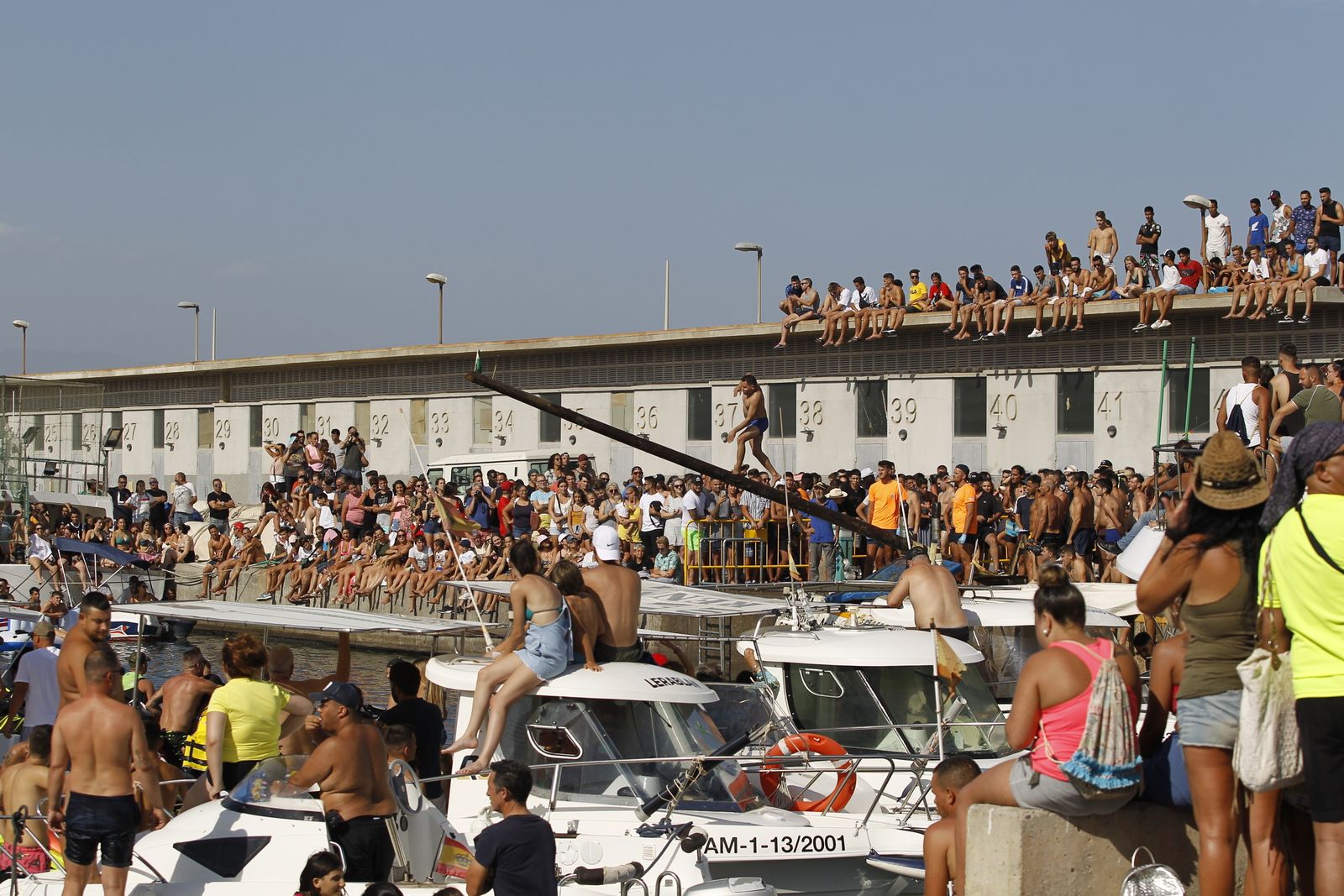 Fotogalería cucaña y procesión Fiestas Santa Ana Roquetas de Mar