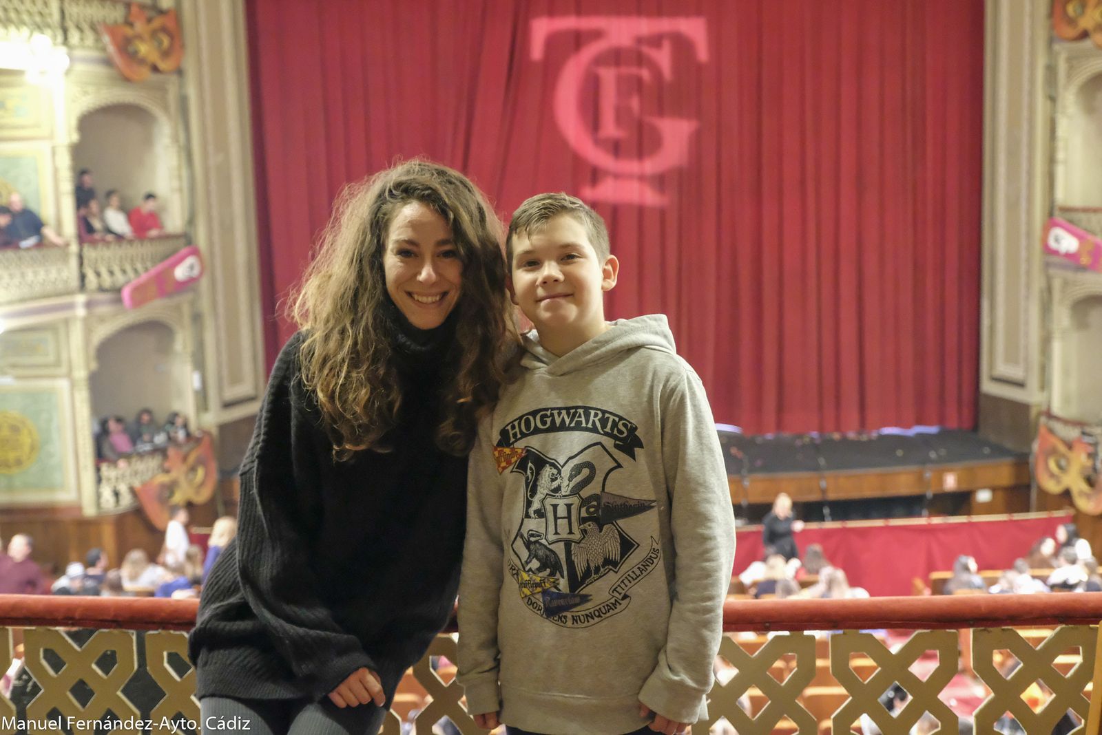 La exedil de Fiestas, María Romay, junto al pregonero infantil del Carnaval 2019, Pablo Toledo.