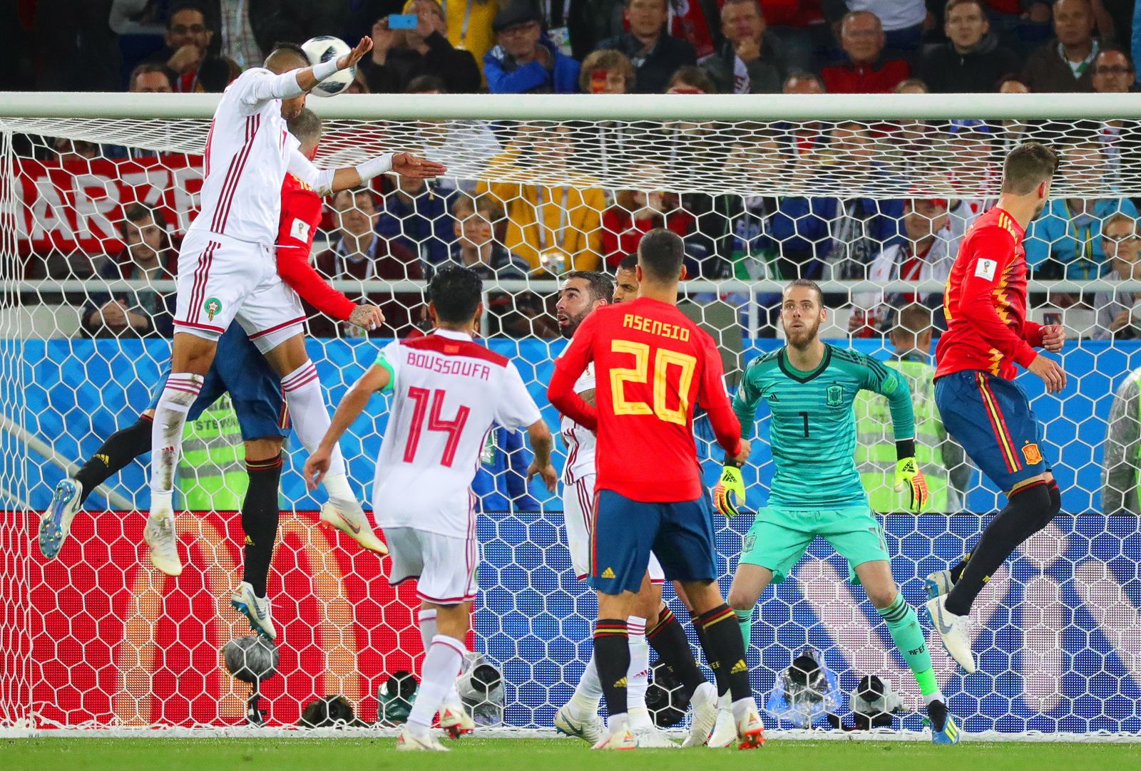 Las imágenes del España-Marruecos