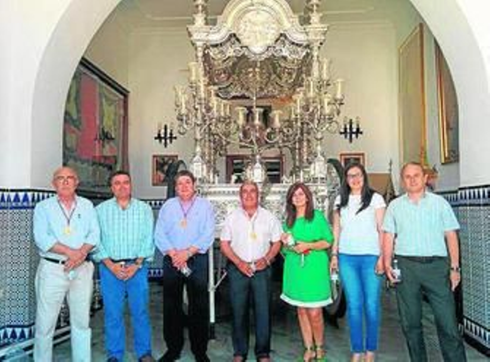 Aqualia hizo entrega de las botellas de agua para los peregrinos de La Palma.