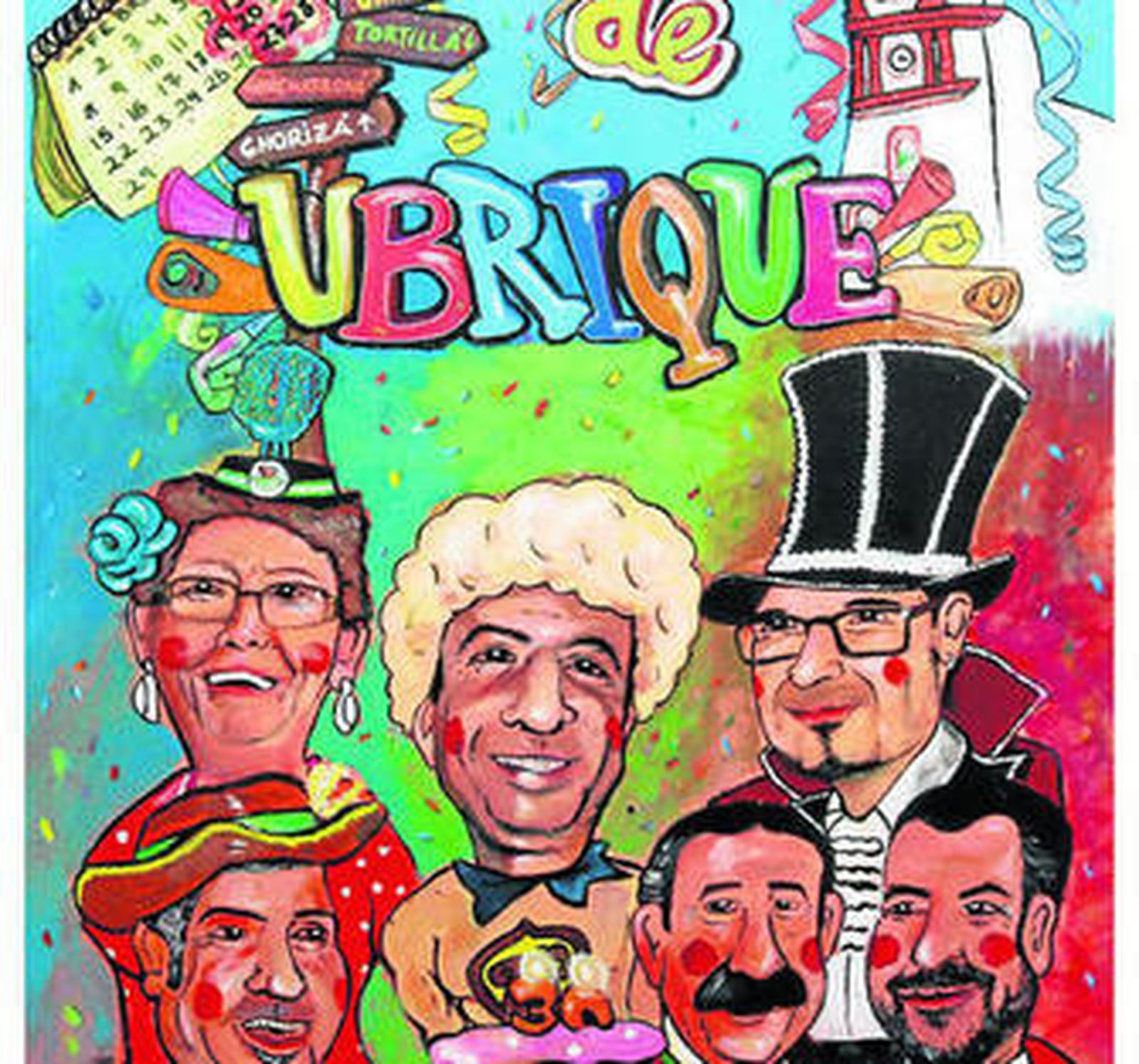 El cartel anunciador del Carnaval de Ubrique.