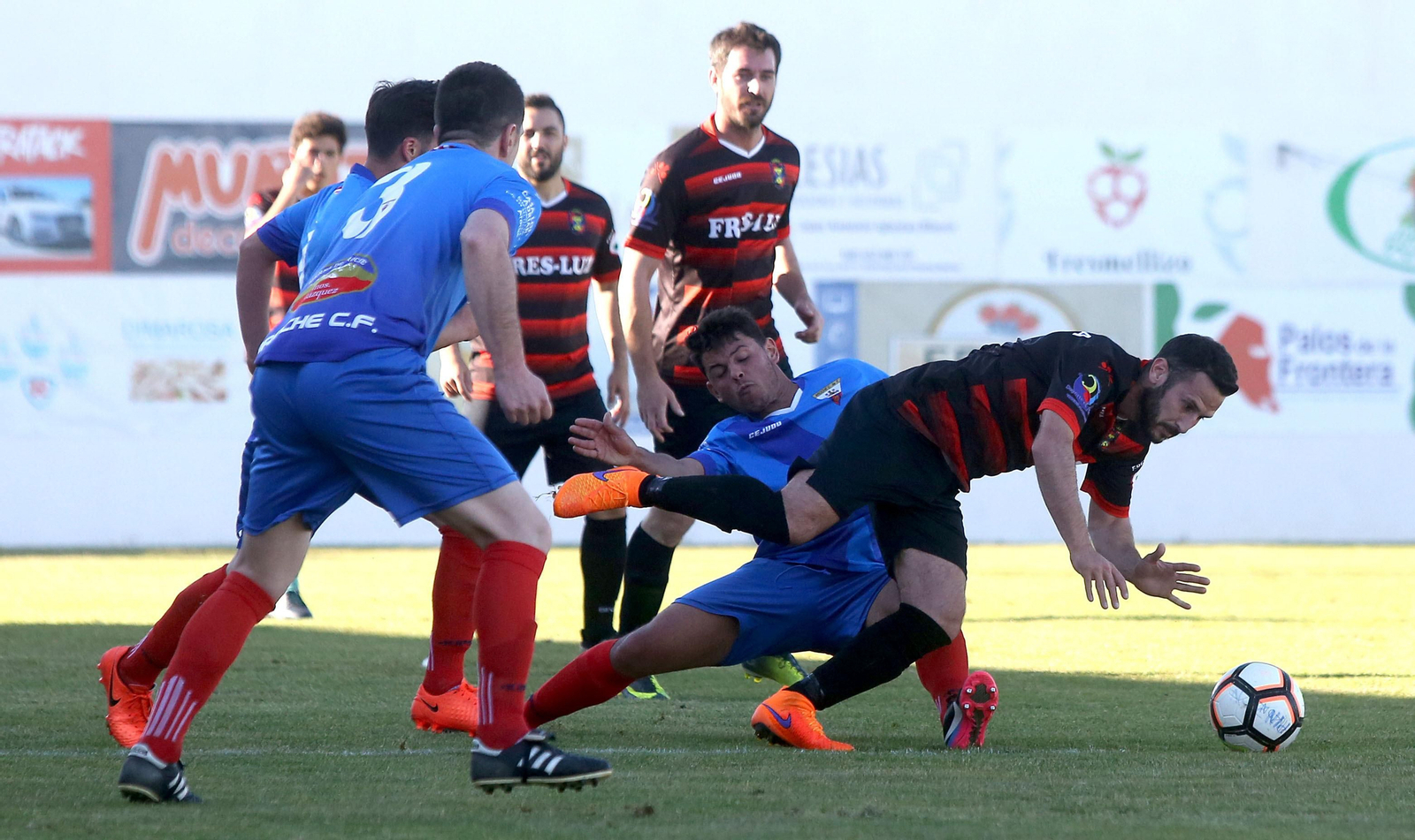David Pereira en un partido con el Pinzón.